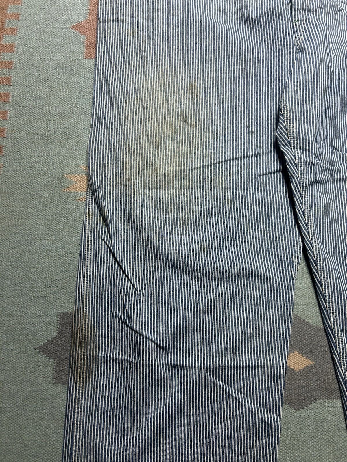 Vintage Vtg Oshkosh overalls hickory engineer stripe vestbak 50x30 Size US 44 / EU 60 - 3 Thumbnail