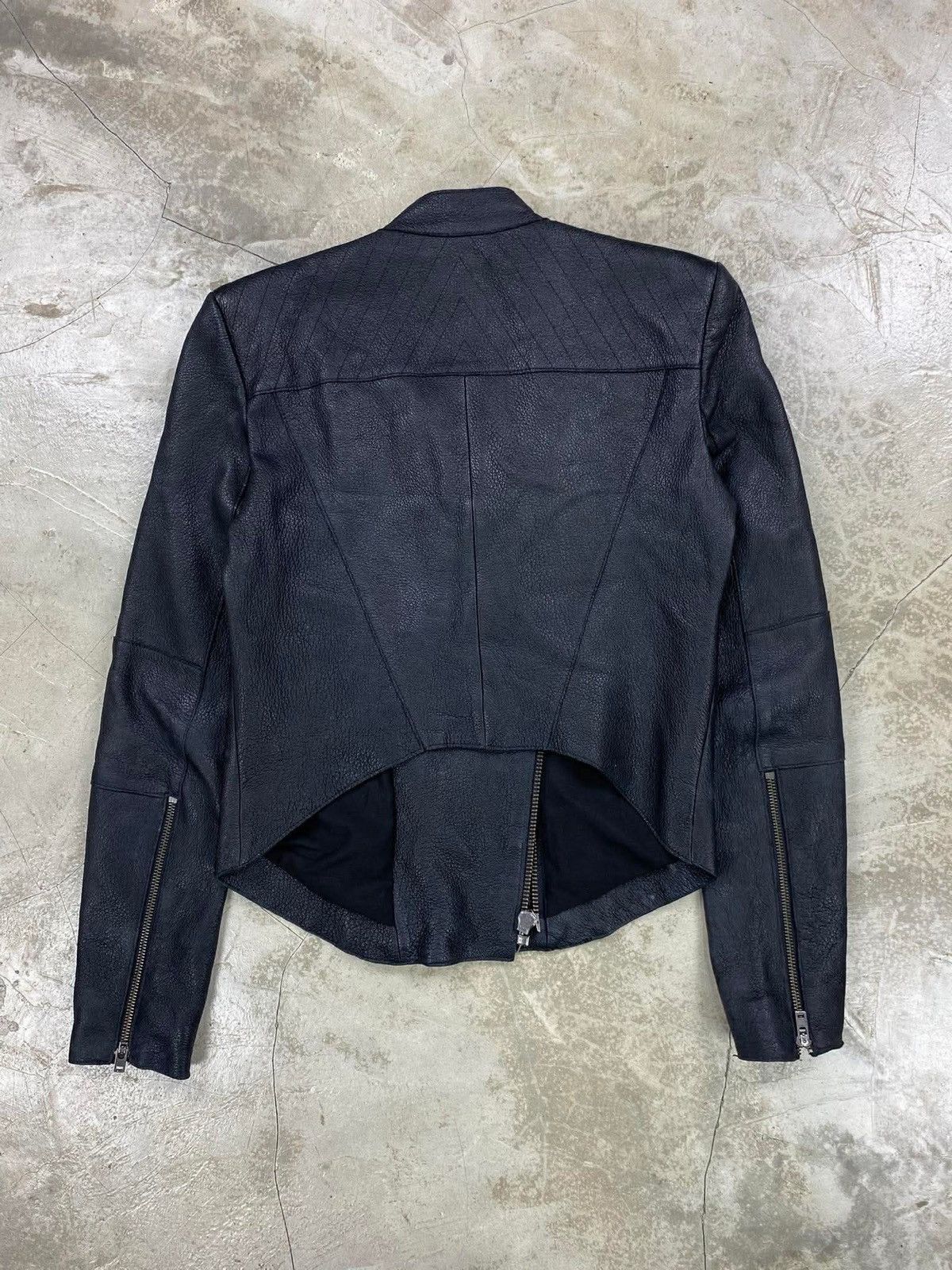 Helmut Lang Helmut Lang Pebble Lamb Skin Leather Biker Jacket Size US S / EU 44-46 / 1 - 3 Thumbnail