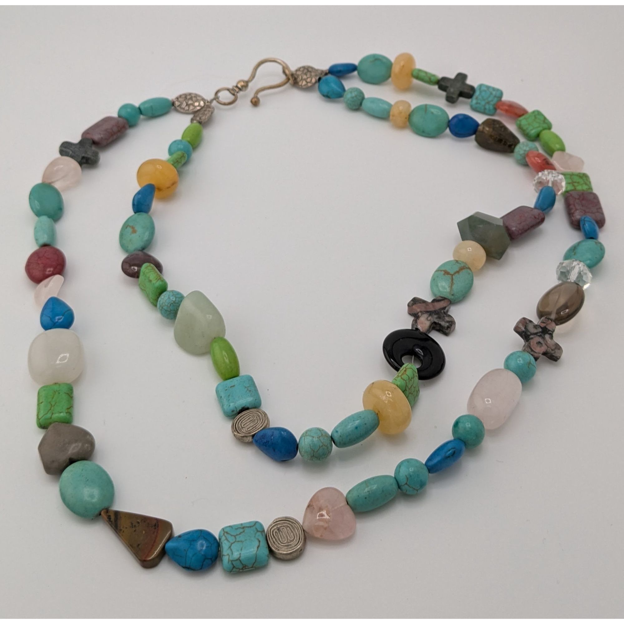 Handmade Handmade Mixed Natural Gemstone Beaded Layered Necklace Size ONE SIZE - 4 Thumbnail