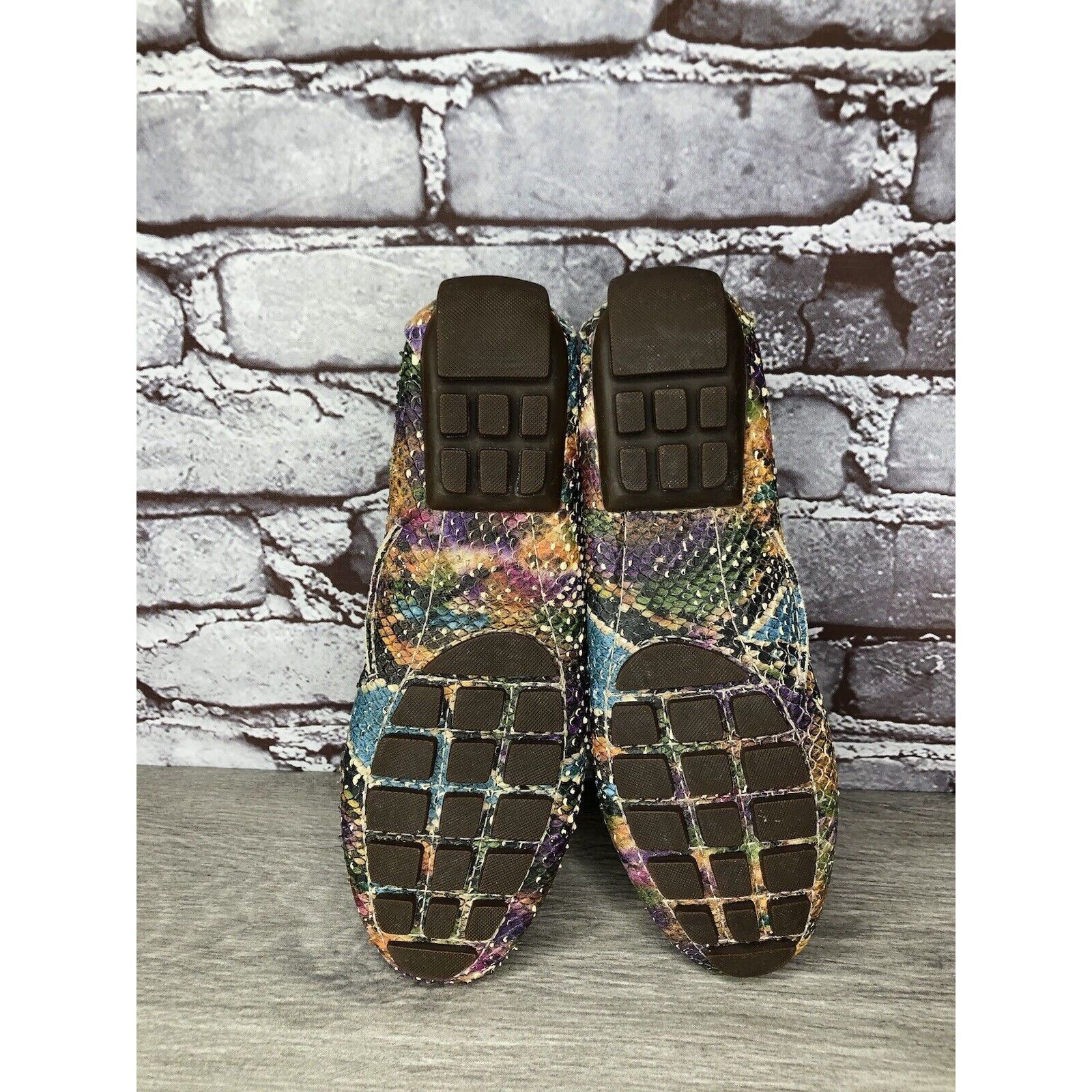 Joseph Marc Joseph New York Cypress Hill Yellow Snakeskin Moc Shoes Size US 6 / IT 36 - 21 Thumbnail