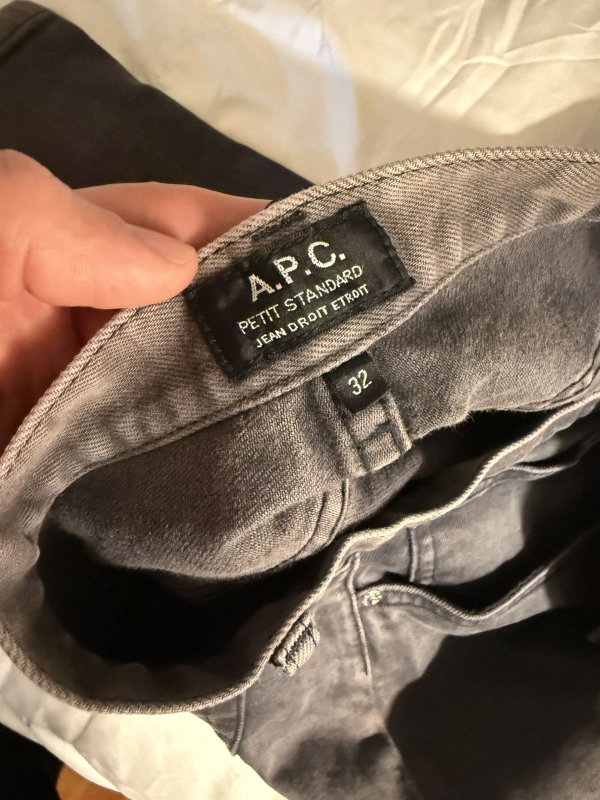 A.P.C. A.P.C. Petit Standard Grey Jeans Size US 32 / EU 48 - 3 Thumbnail