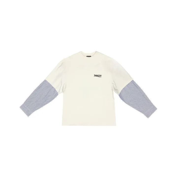 Balenciaga Balenciaga Balenciaga Color Block Long Sleeve TShirt -2507 Size US M / EU 48-50 / 2 - 1 Thumbnail