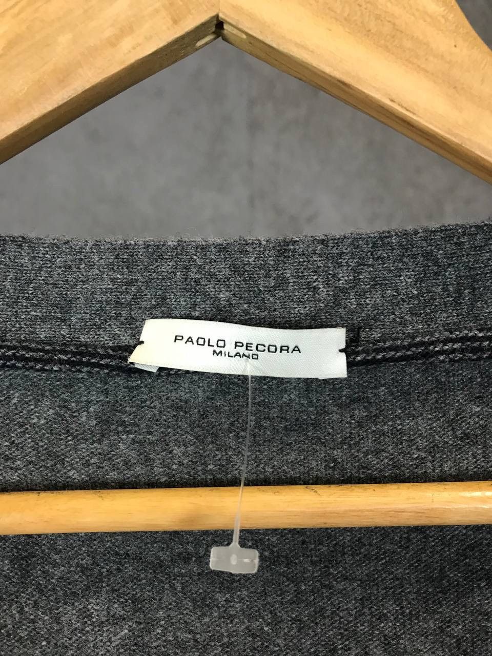 Designer Paolo Pecora Italian designer wool art cardigan Size US XL / EU 56 / 4 - 4 Thumbnail