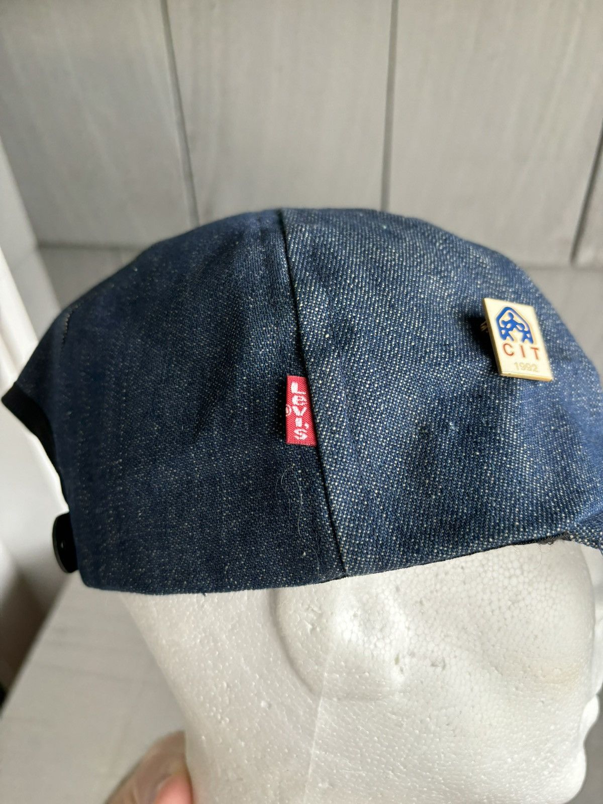 Levi's Vintage Levi's Red Tab Hat Dark Denim Snapback Blue Jean 90s Size ONE SIZE - 10 Thumbnail
