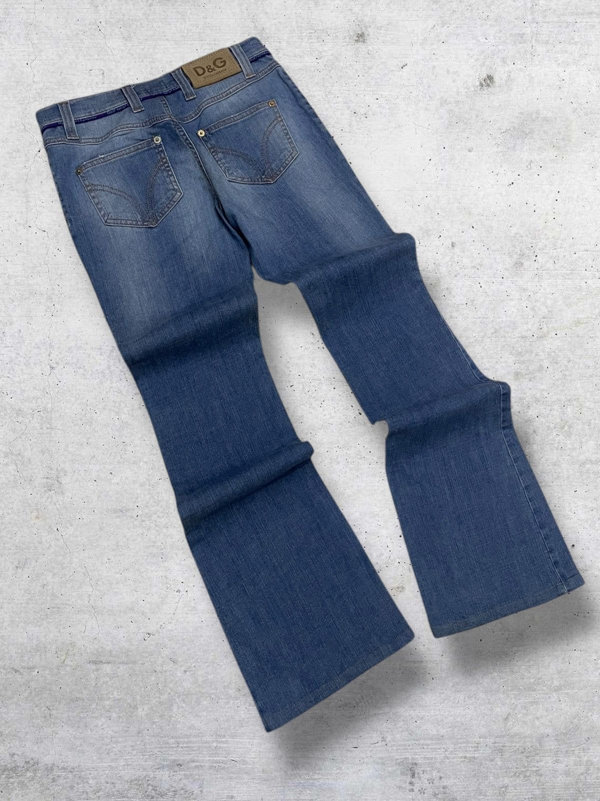 Dolce & Gabbana VINTAGE DOLCE & GABBANA DESIGNER 90S RARE FLARED BLUE WASHED Size US 28 / EU 44 - 12 Thumbnail