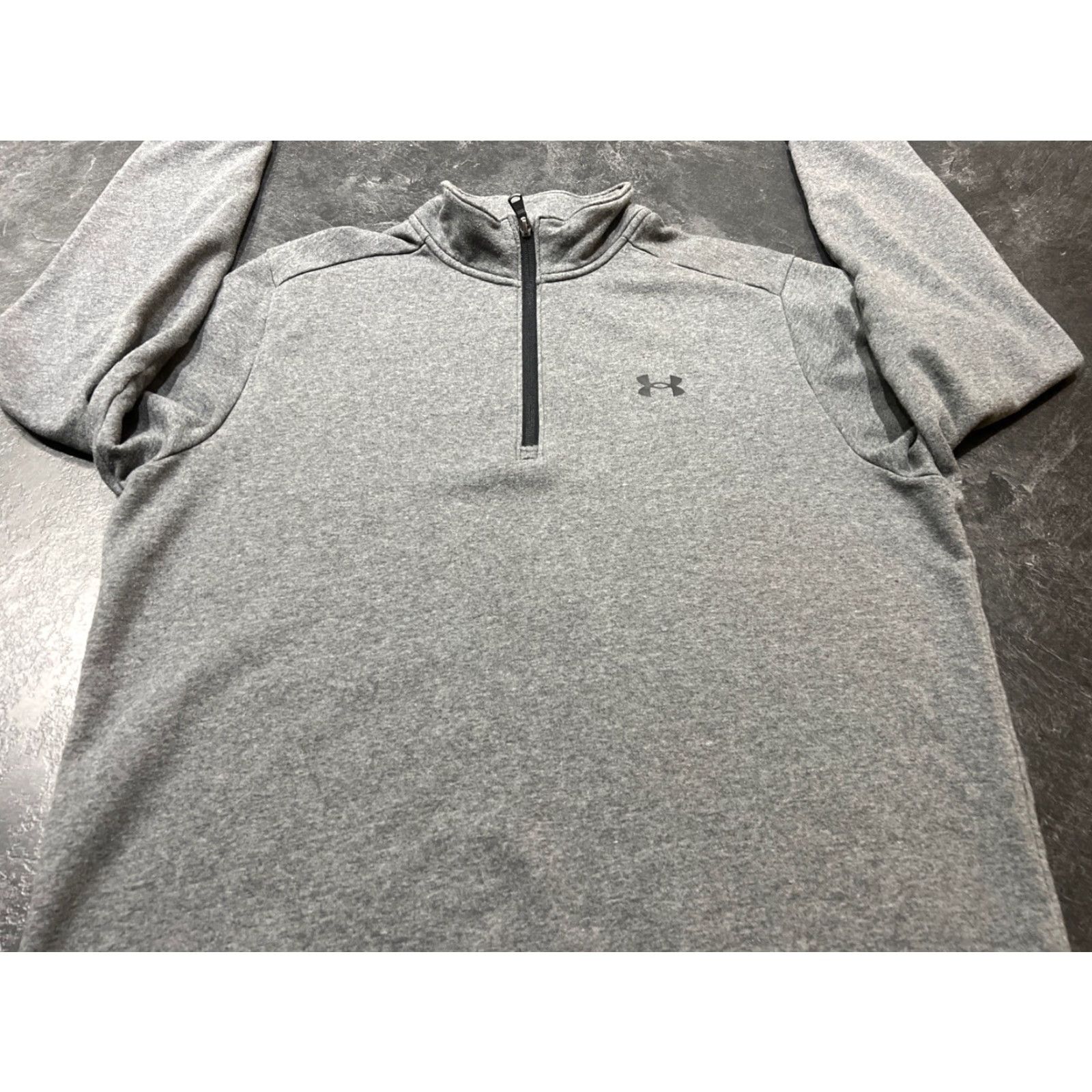 Under Armour Under Armour Jacket Men XL Gray Full Zip Fleece Activewear Cotton Blend Basic Size US XL / EU 56 / 4 - 2 Thumbnail