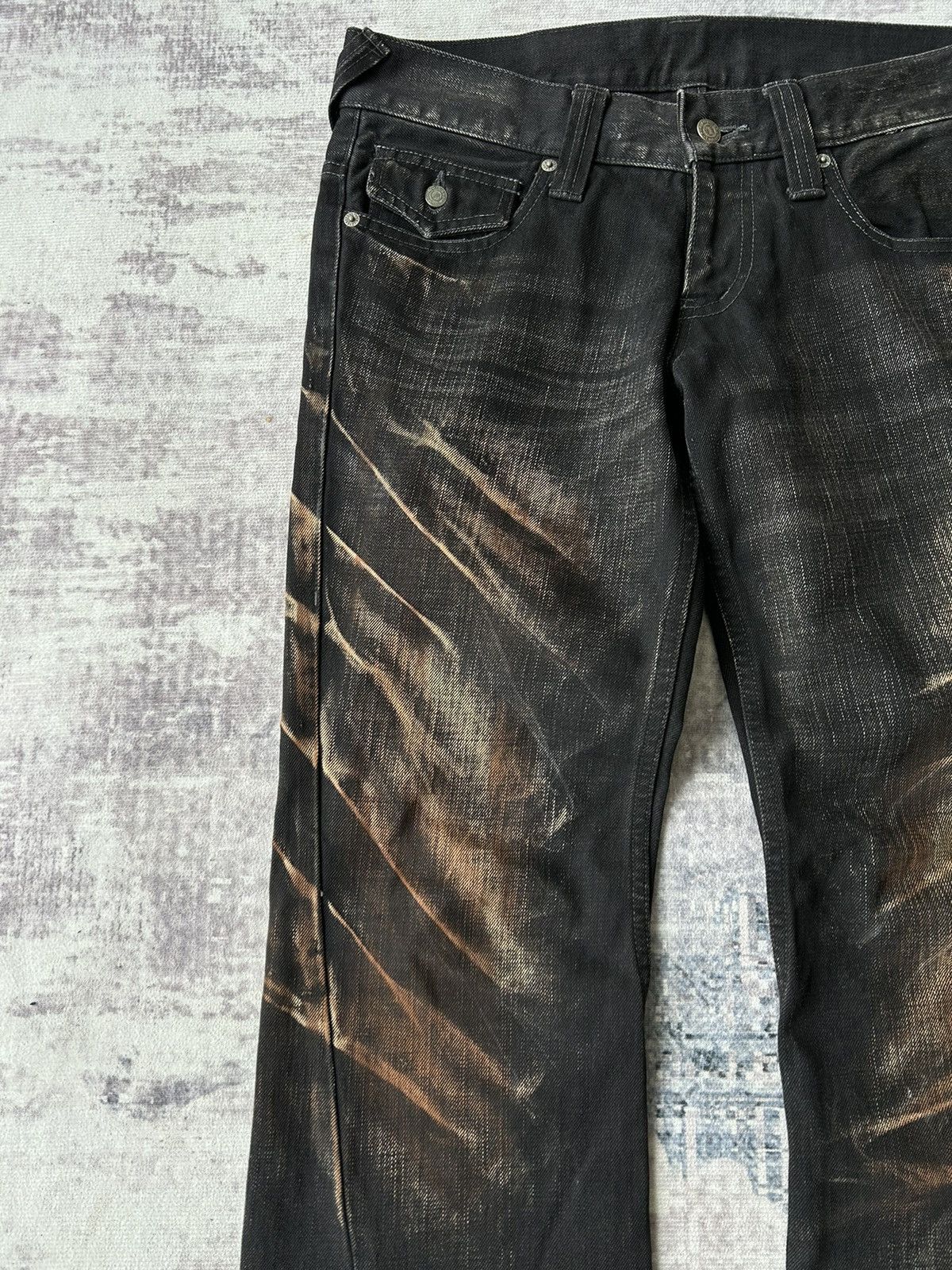 Tornado Mart Tornado Mart Super Lace Flared Denim Size US 33 - 7 Thumbnail