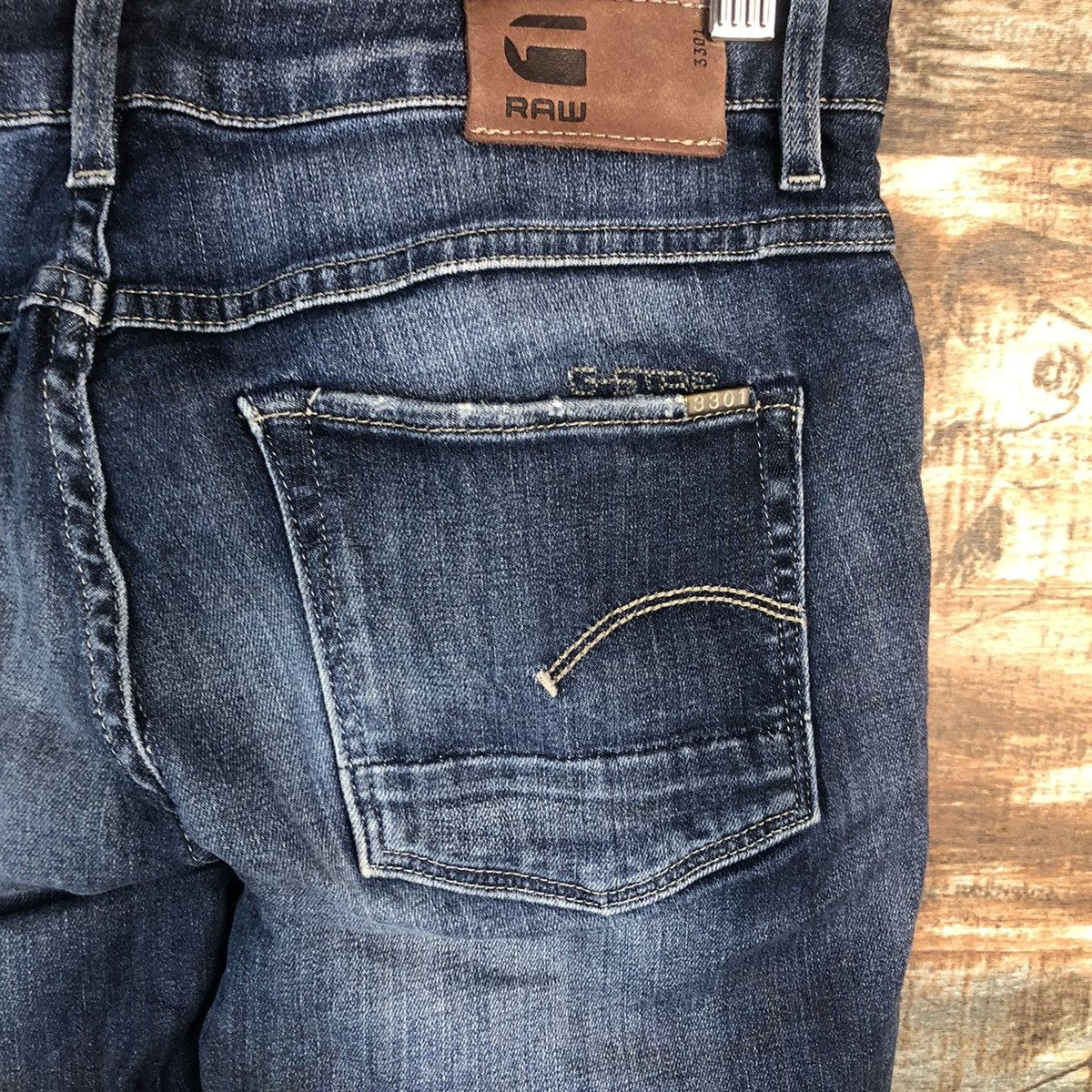 G-Star G Star Raw Blue Denim Pants #A2112 Size US 27 - 21 Thumbnail