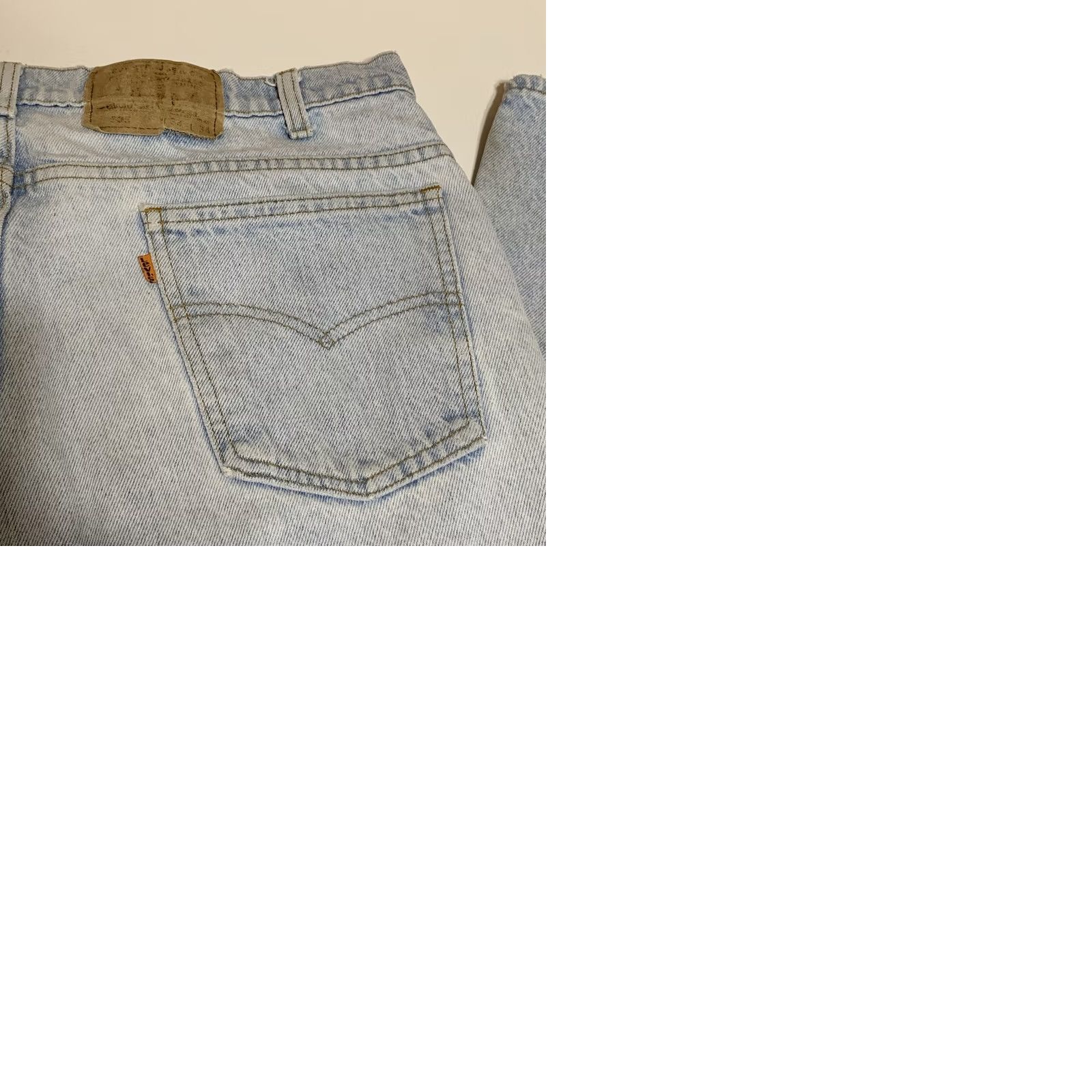 Levi's VINTAGE Levi's 505 Jeans Mens Regular Fit Blue Distressed Orange Tab 36x33 Straight Belts Loops USA 80s 90s Mens Size US 36 / EU 52 - 9 Thumbnail