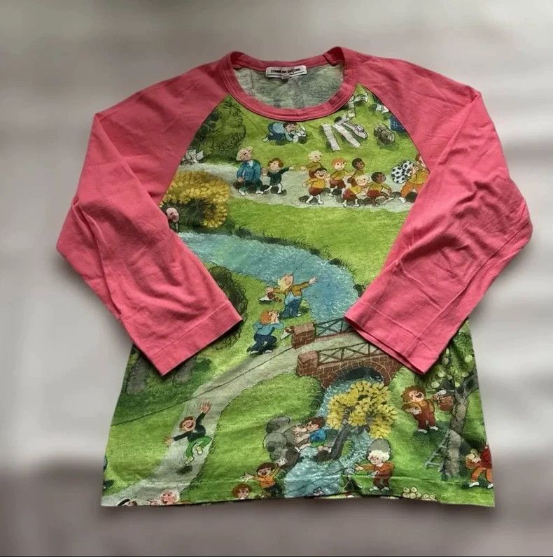 Comme des Garçons Long Sleeve Graphic Top - dmc