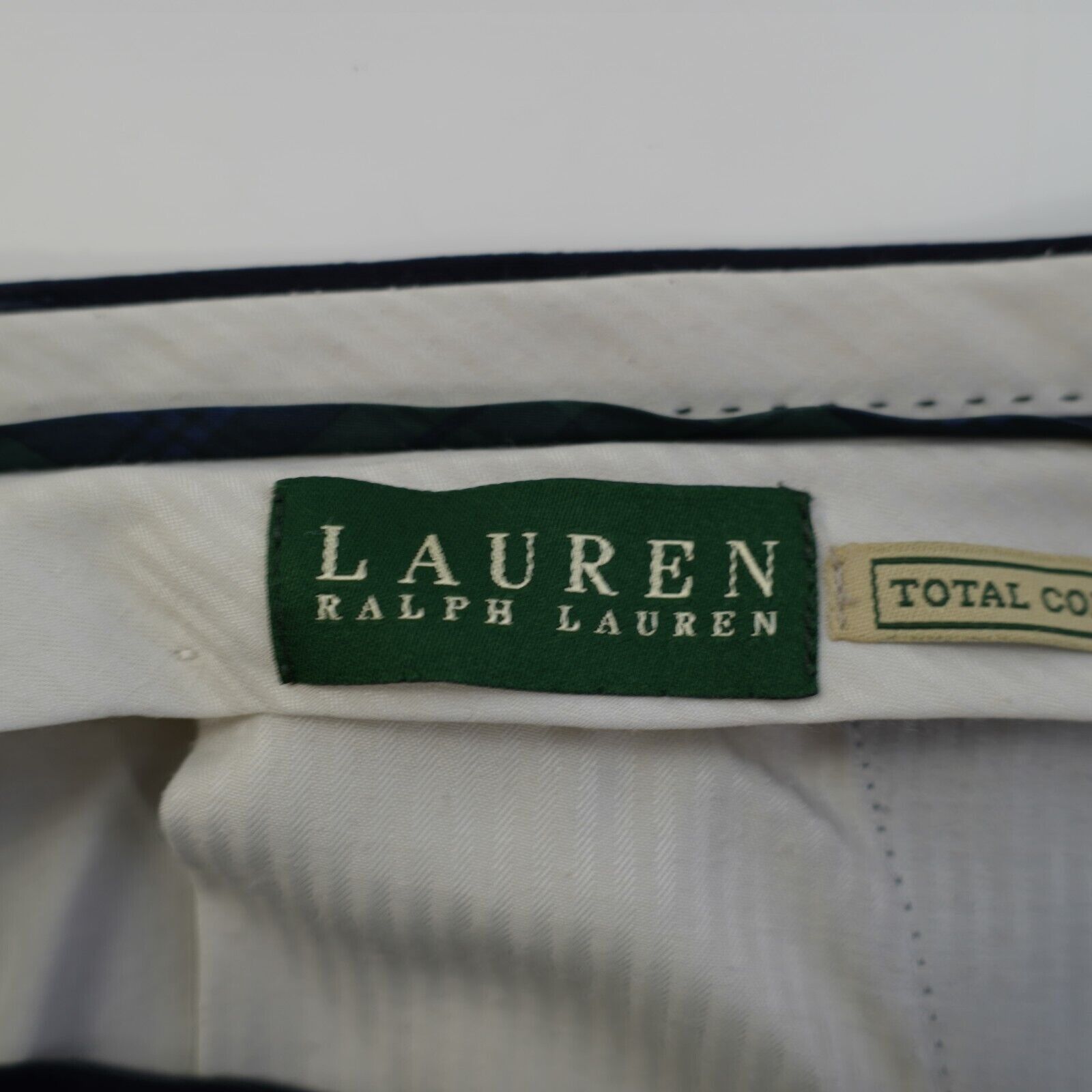 Lauren Ralph Lauren Lauren Ralph Lauren Total Comfort Wool Blue Flat Front 34/30 Size 34R - 5 Thumbnail
