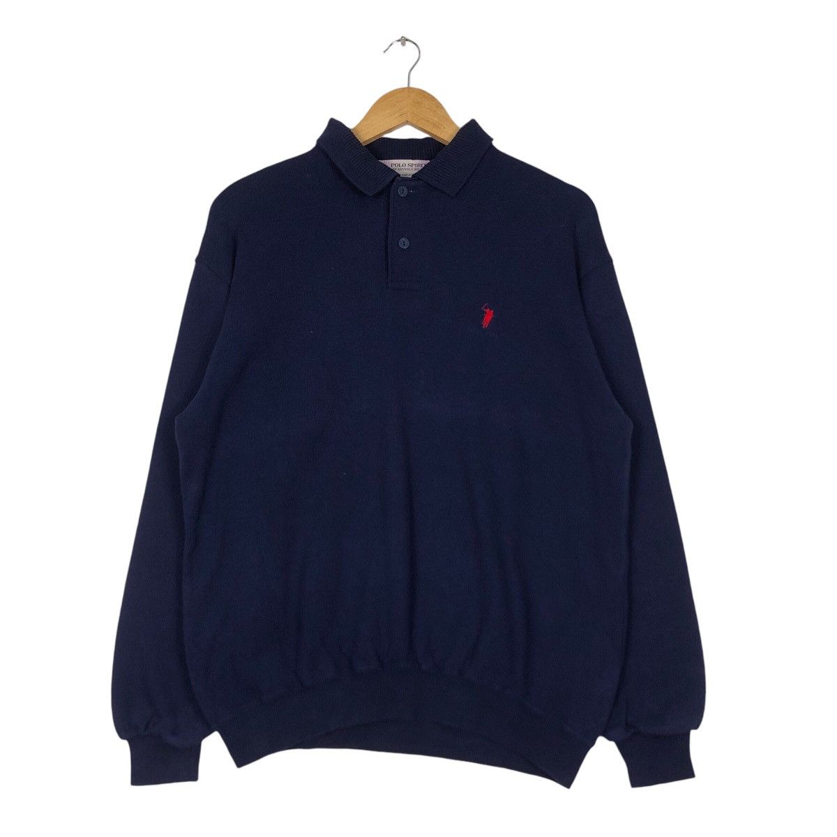 Vintage Vintage Polo Spirit Sweatshirt Jumper Rare 90s Small Size US S / EU 44-46 / 1 - 1 Thumbnail