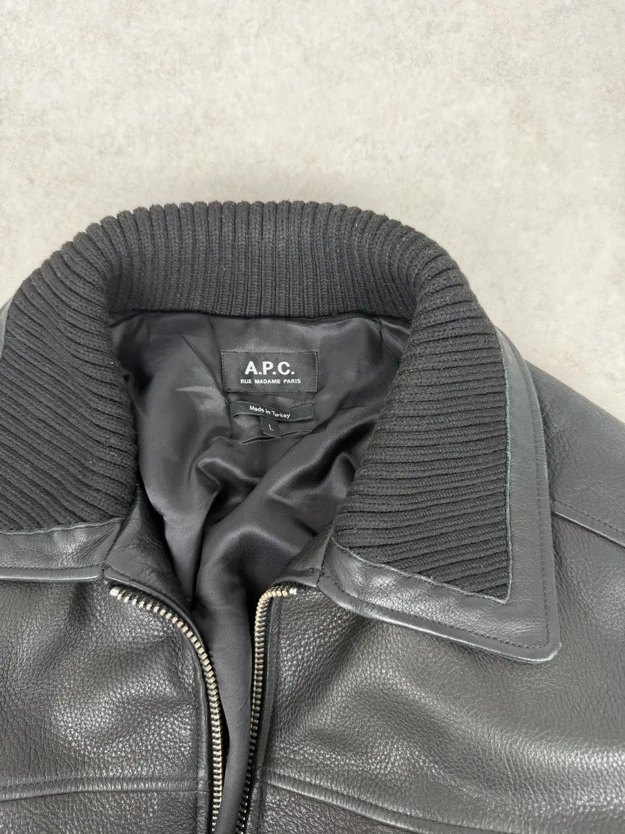 A.P.C. A.P.C. Black Calfskin Leather Jacket Size US L / EU 52-54 / 3 - 11 Thumbnail