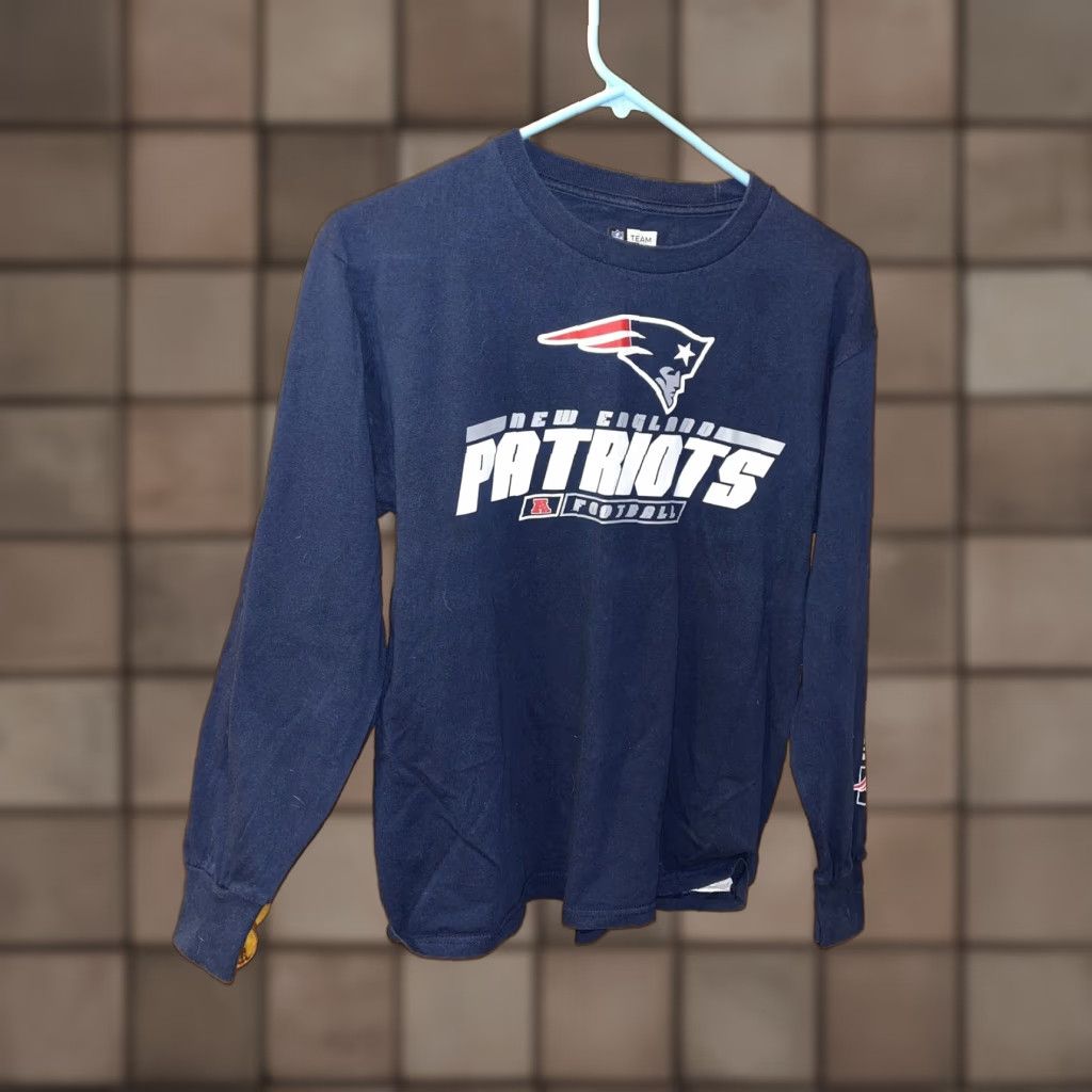 NFL Vintage New England Patriots NFL T-Shirt Men’s Long Sleeve Blue Size Medium Sports Football Size US M / EU 48-50 / 2 - 1 Thumbnail