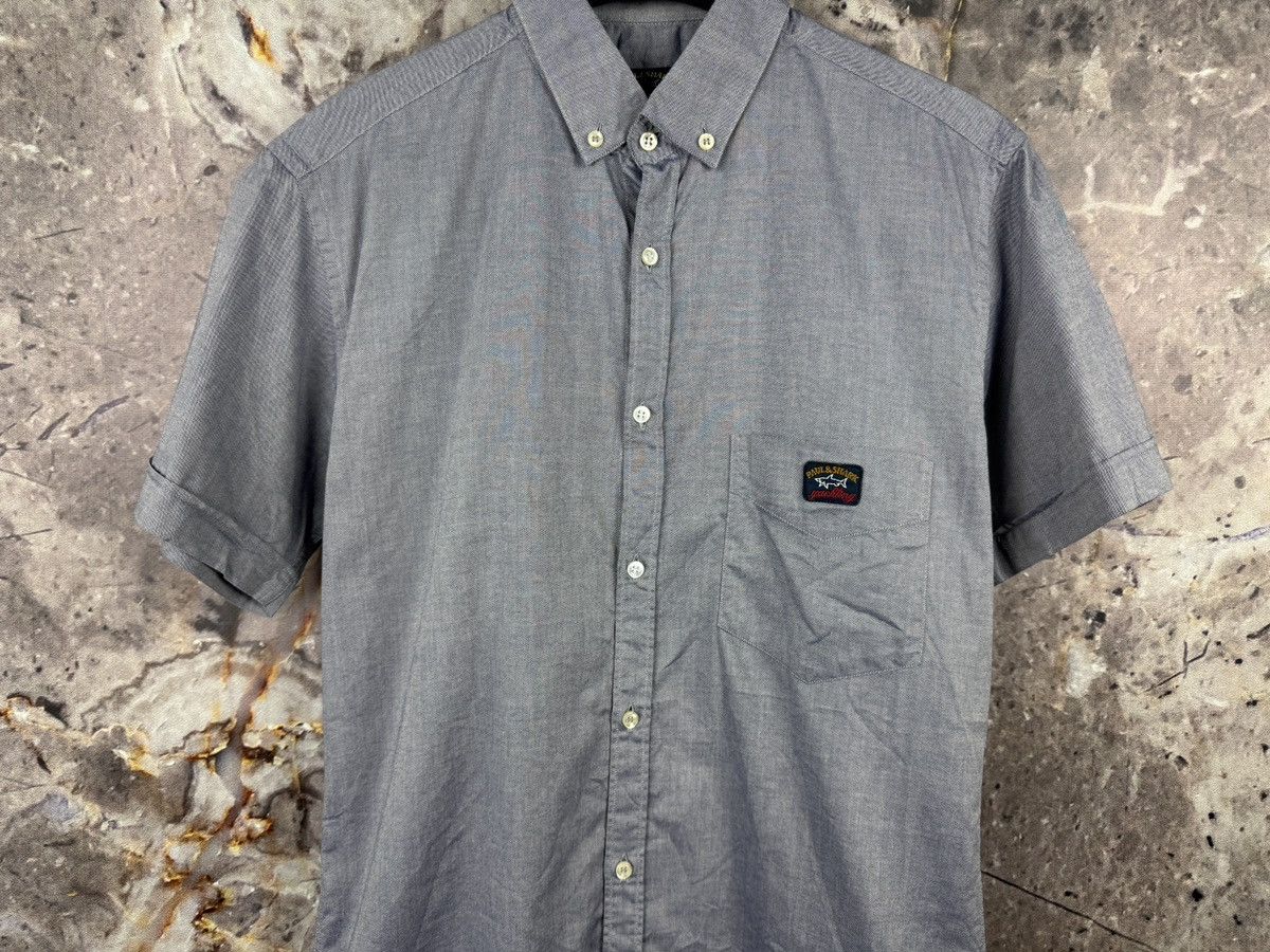 Paul & Shark Paul & Shark Button-Down Short Sleeve Shirt Small Logo Patch Size US L / EU 52-54 / 3 - 3 Thumbnail