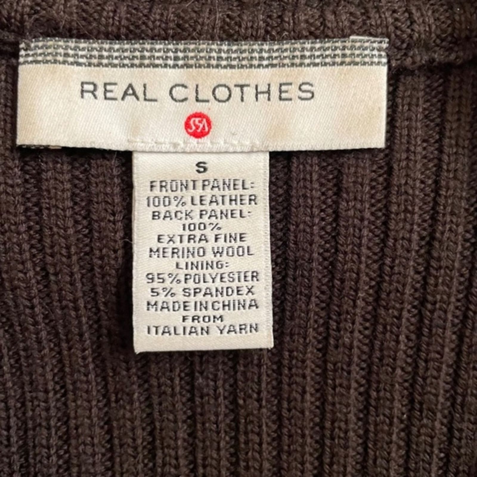 Saks Fifth Avenue × Vintage Saks Fifth Avenue Brown Suede Merino Wool Sweater Vest Size S / US 4 / IT 40 - 3 Thumbnail