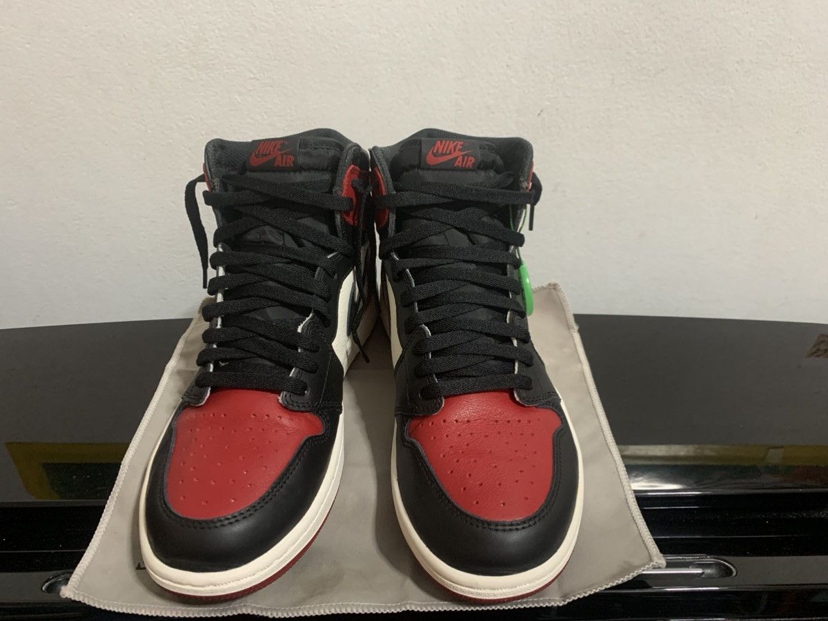 Jordan Brand × Nike AIR JORDAN 1 Retro High OG Bred Size US 10.5 / EU 43-44 - 4 Thumbnail