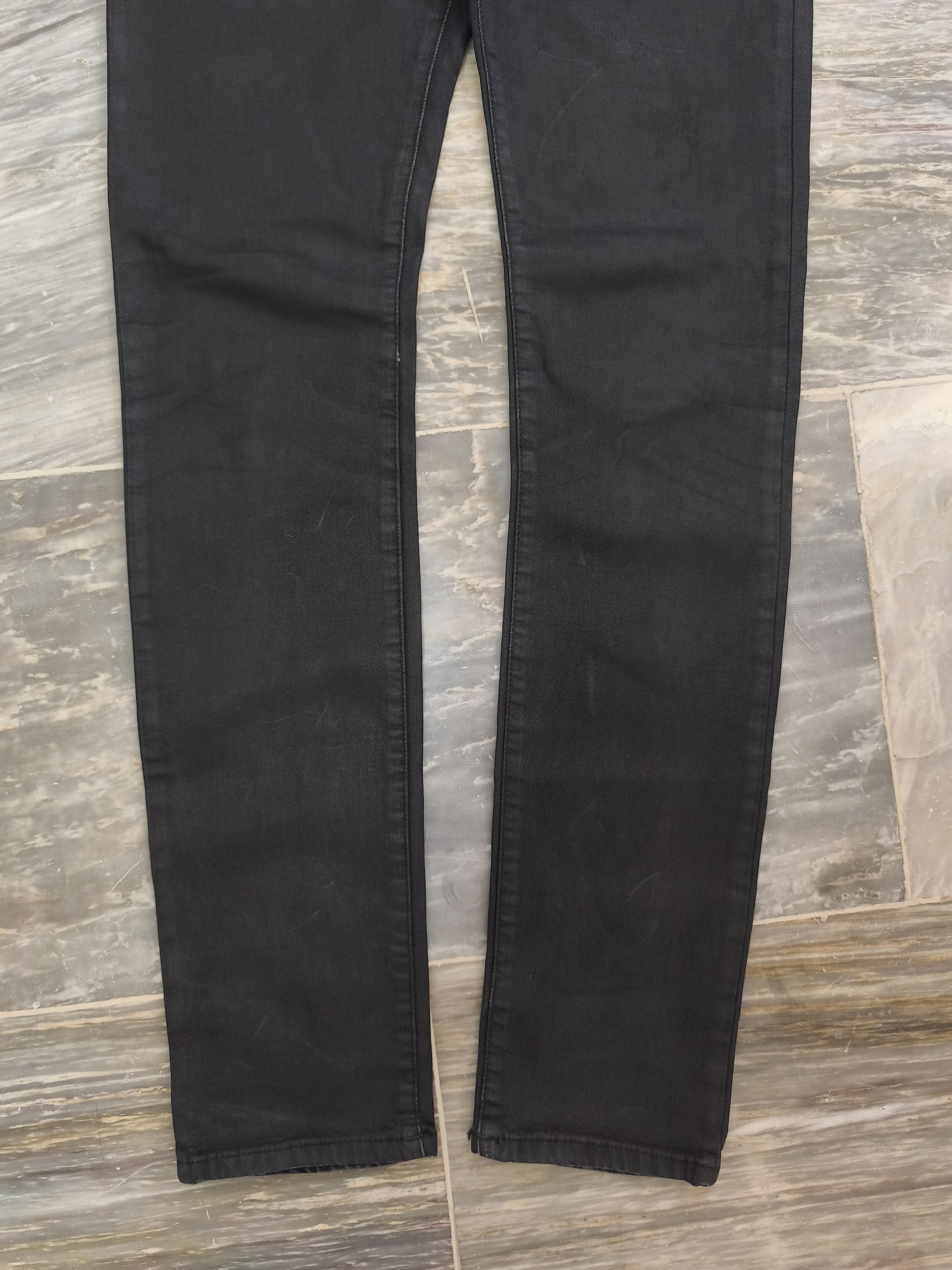 Saint Laurent Paris Saint Laurent Paris 2013 Waxed Black D02 Denim Size US 30 / EU 46 - 3 Thumbnail