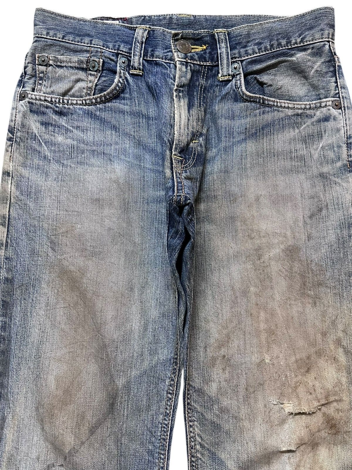 Edwin Vintage Edwin 503 Premium Mudwash Grunge Distressed Denim Size US 31 - 2 Thumbnail