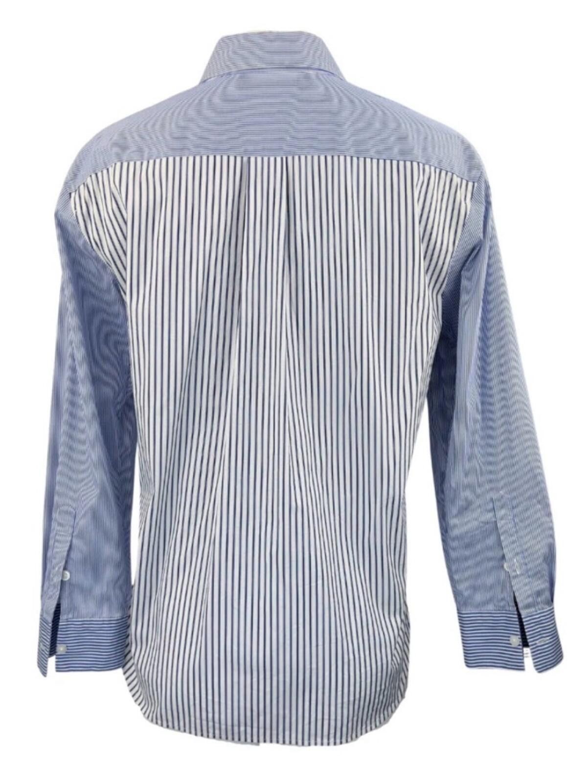 DKNY DKNY / Lace Pocket Striped Button Down Shirt / Blue White Size S / US 4 / IT 40 - 3 Thumbnail