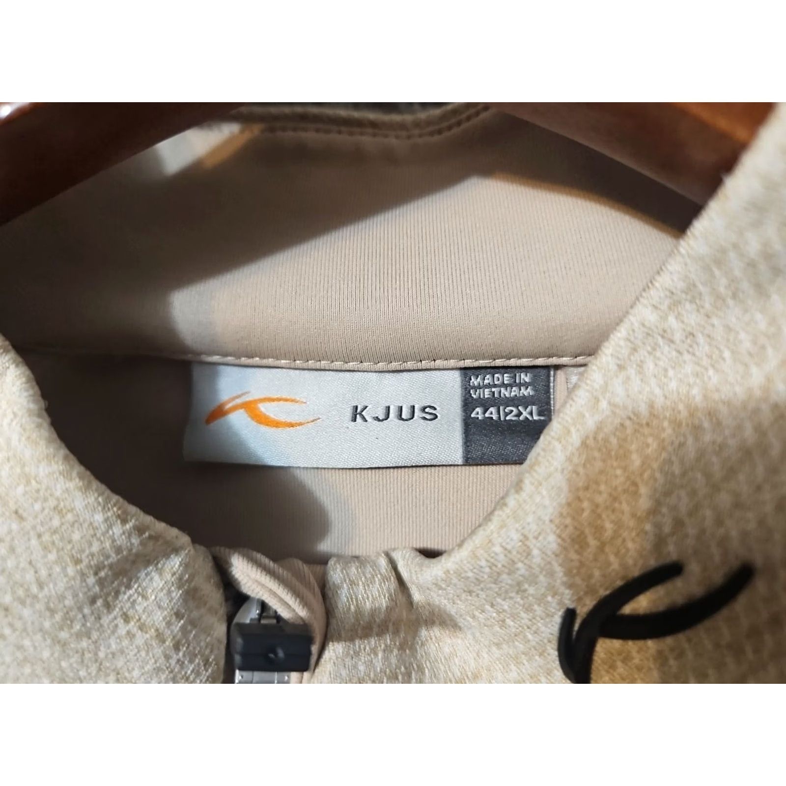 KJUS KJUS Emelia Jacket Women's Golf Beige Tan Full Zip 2XL 44 Size XXL / US 16-18 / IT 52-54 - 3 Thumbnail