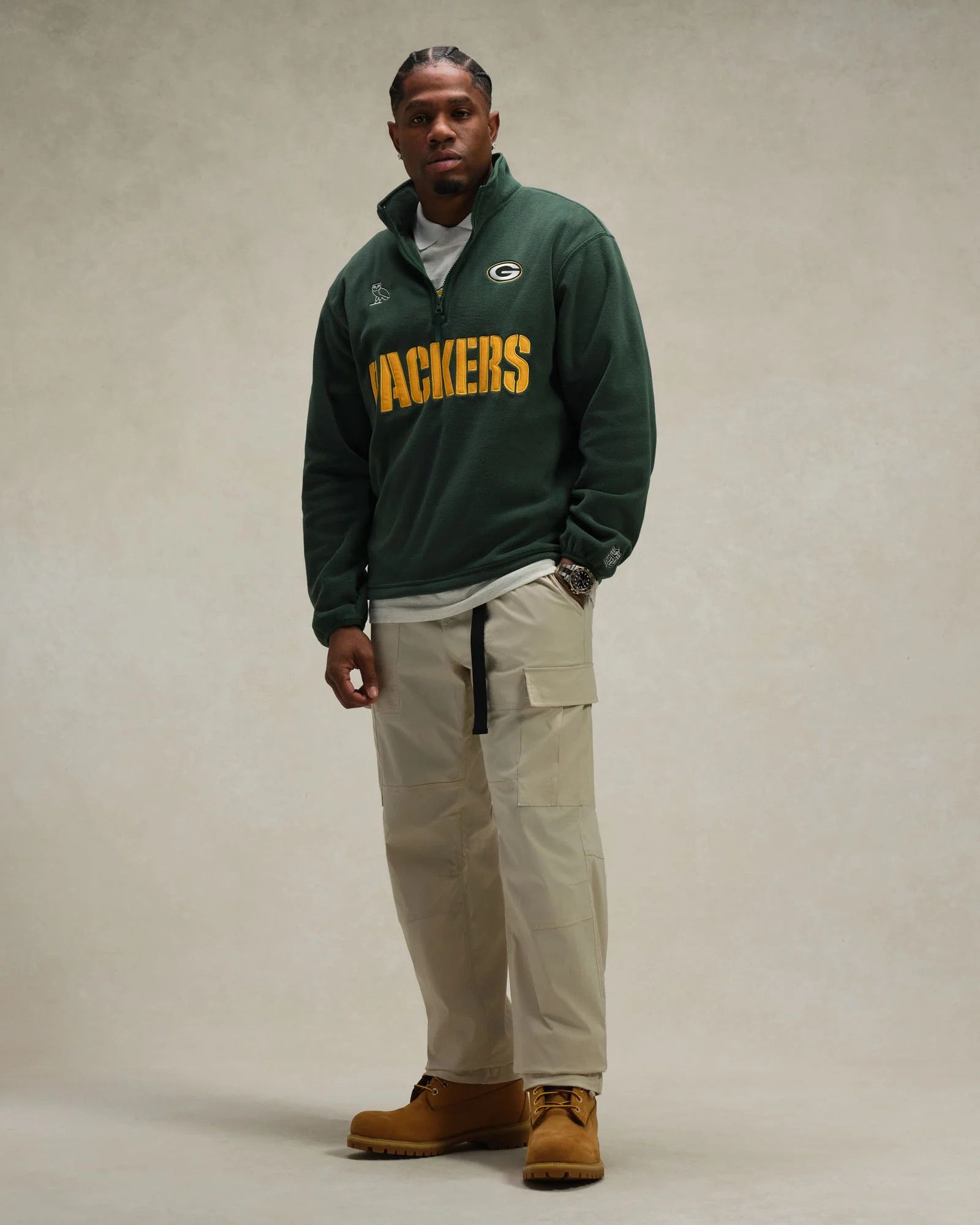 NFL OVO x NFL x POLARTEC PACKERS MOCK NECK QUARTER-ZIP Size US S / EU 44-46 / 1 - 2 Thumbnail