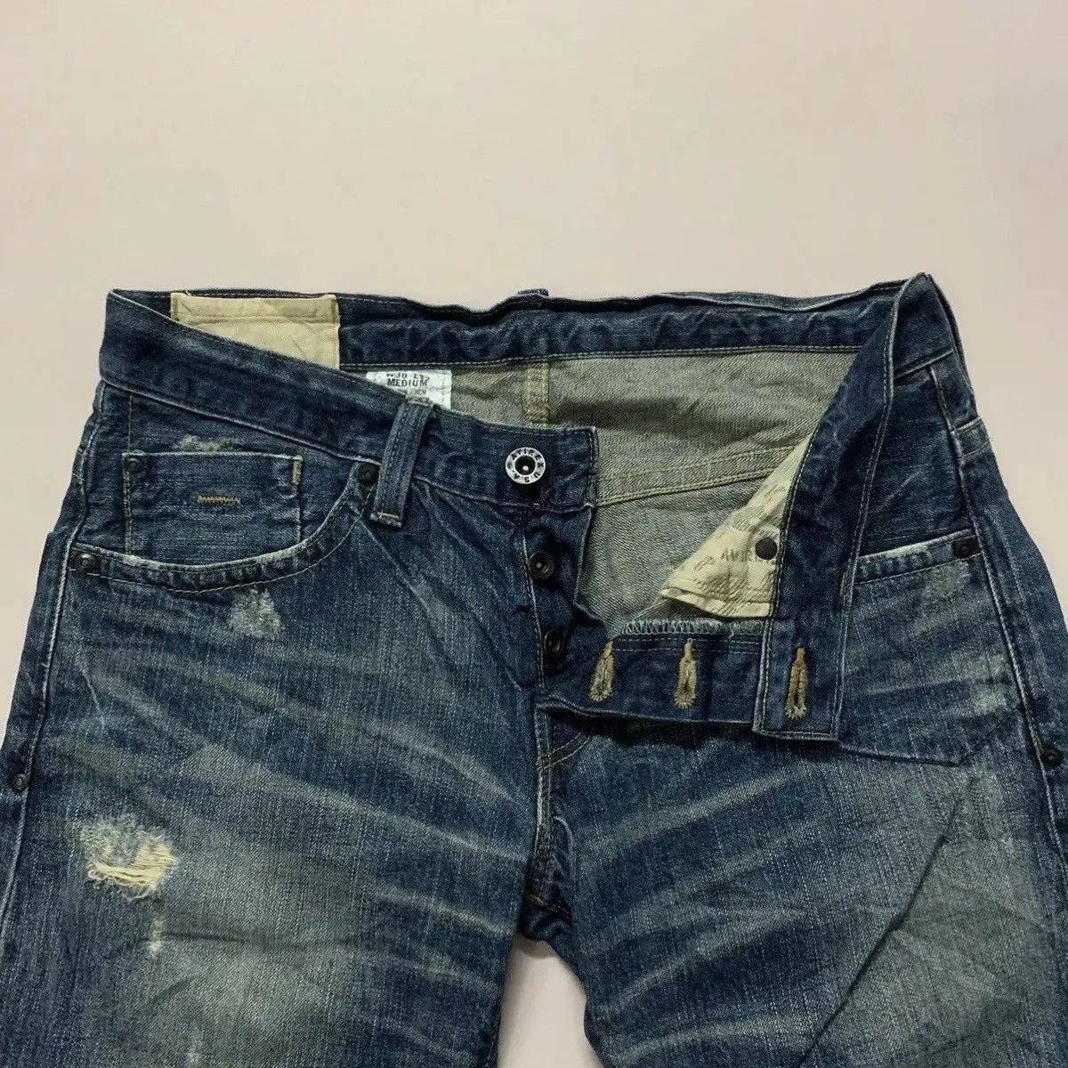 Avirex Avirex Jean Nice Fading Denim W32 L32 Distressed Ripped Pant Size US 32 / EU 48 - 7 Thumbnail