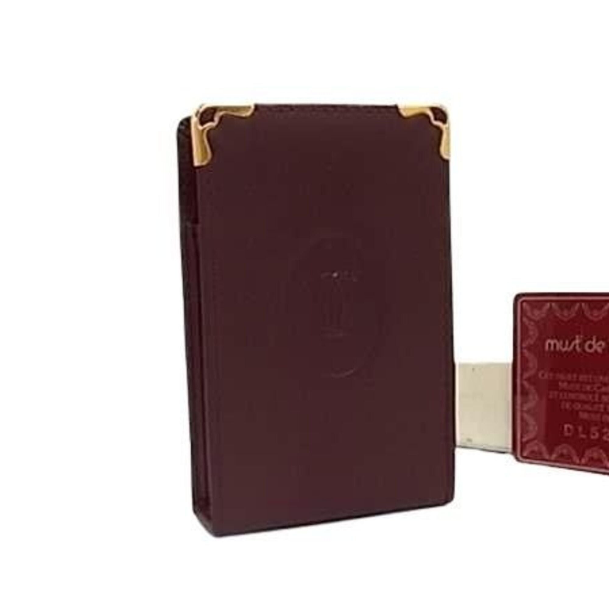 cartier cigarette case leather case 1980s vintage case Cartier Paris Authentic Cartier Must De Cartier