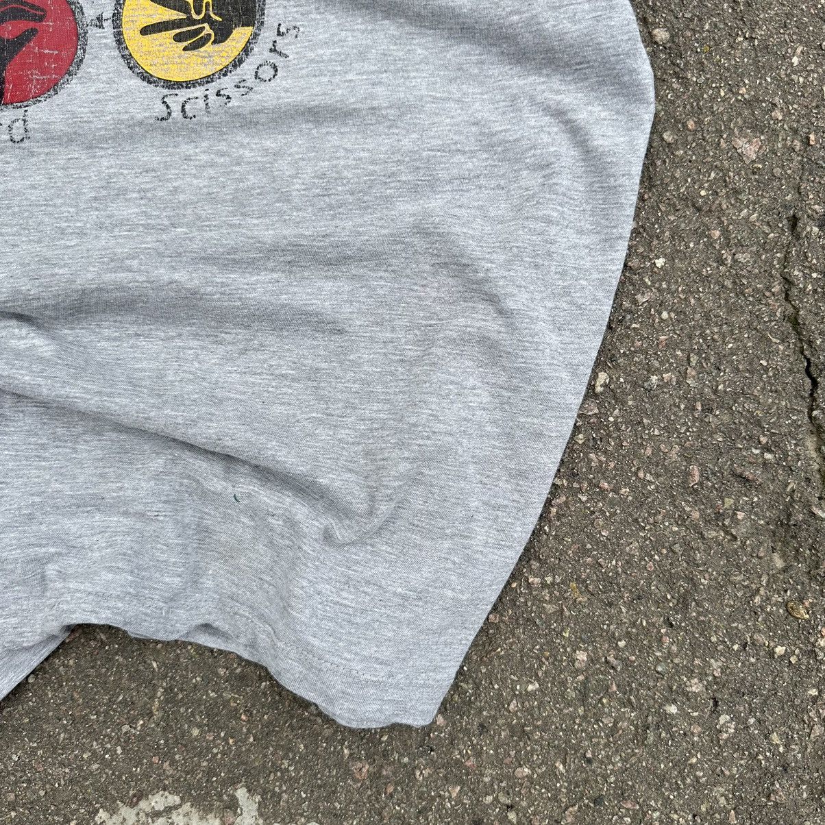 Vintage Vintage T-shirts Humor Rock-Paper-Scissors Tee Y2K 90s Size US L / EU 52-54 / 3 - 5 Thumbnail