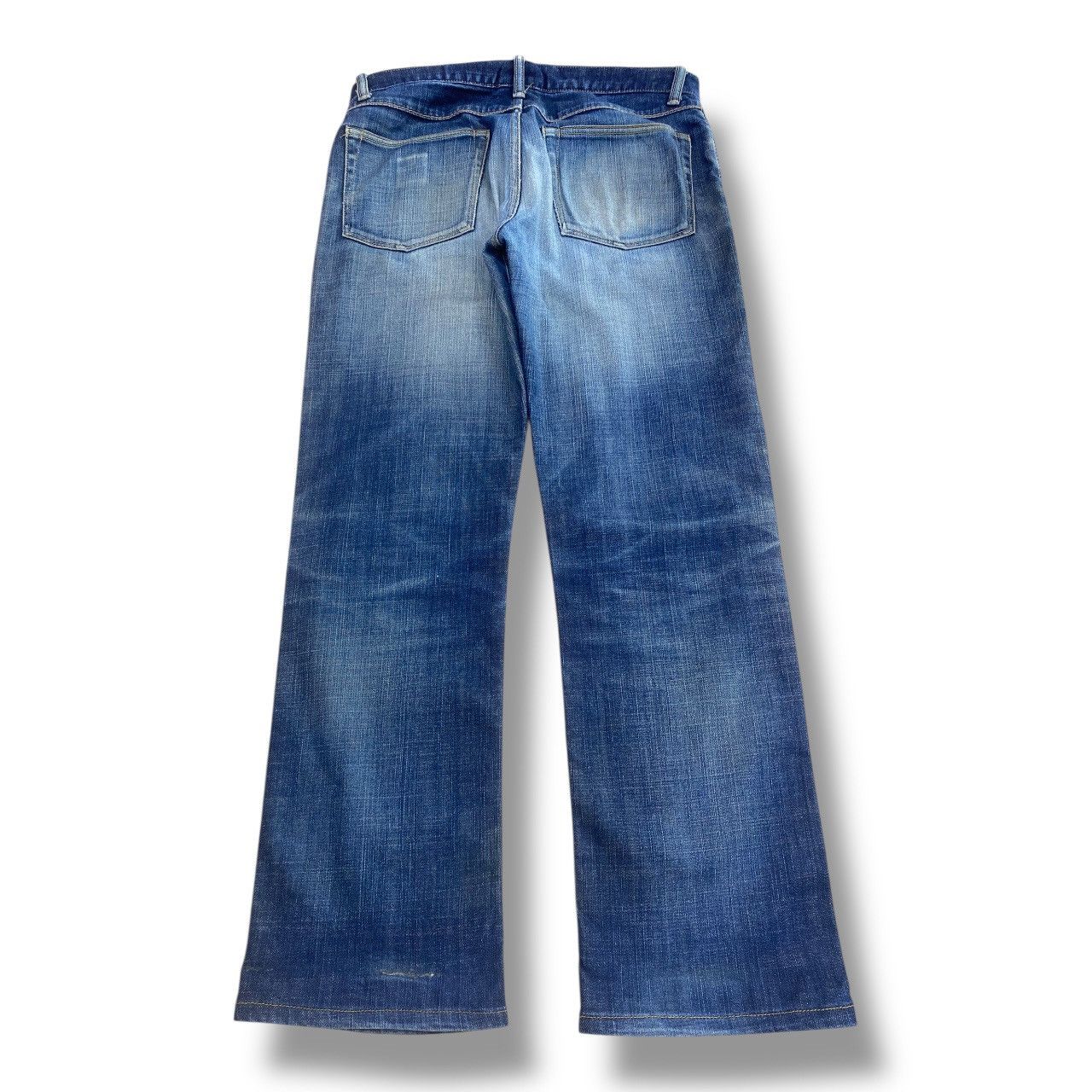 Other Japanese Brand Whiskers Faded Wash Style Loose Jeans Size US 33 - 3 Thumbnail