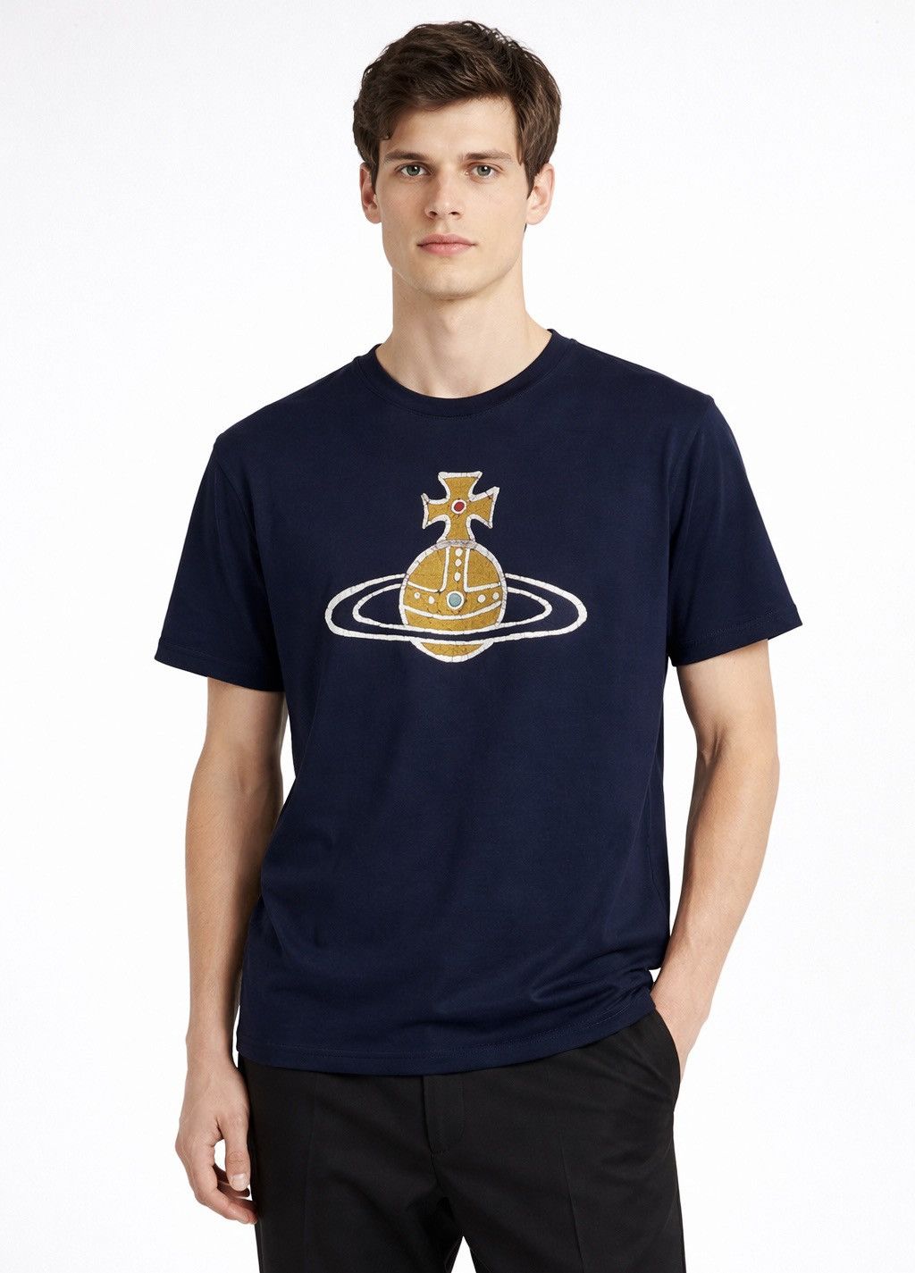 Vivienne Westwood Vivienne Westwood Time Machine Classic Orb T-shirt Navy Blue Size US M / EU 48-50 / 2 - 1 Thumbnail