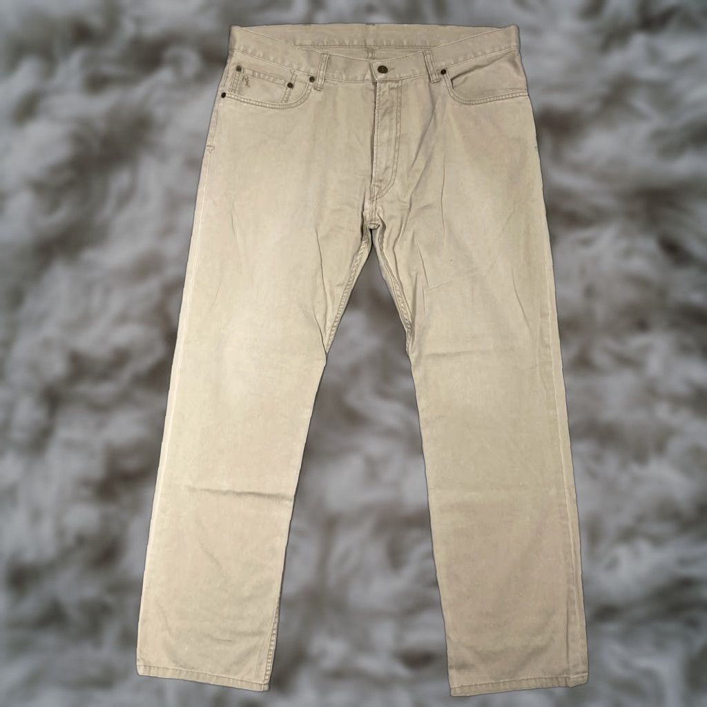 Polo Ralph Lauren VINTAGE Polo Ralph Lauren 650 Straight Pants 36x30 Mens 90s Khaki 100% Cotton Size US M / EU 48-50 / 2 - 1 Thumbnail