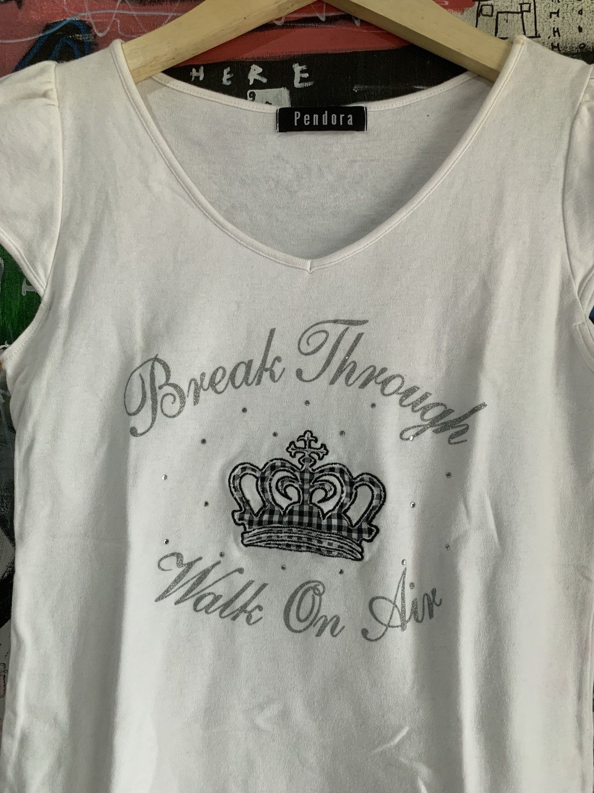 Japanese Brand Japanese Pendora Poem Crown Women Tee Size S / US 4 / IT 40 - 5 Thumbnail
