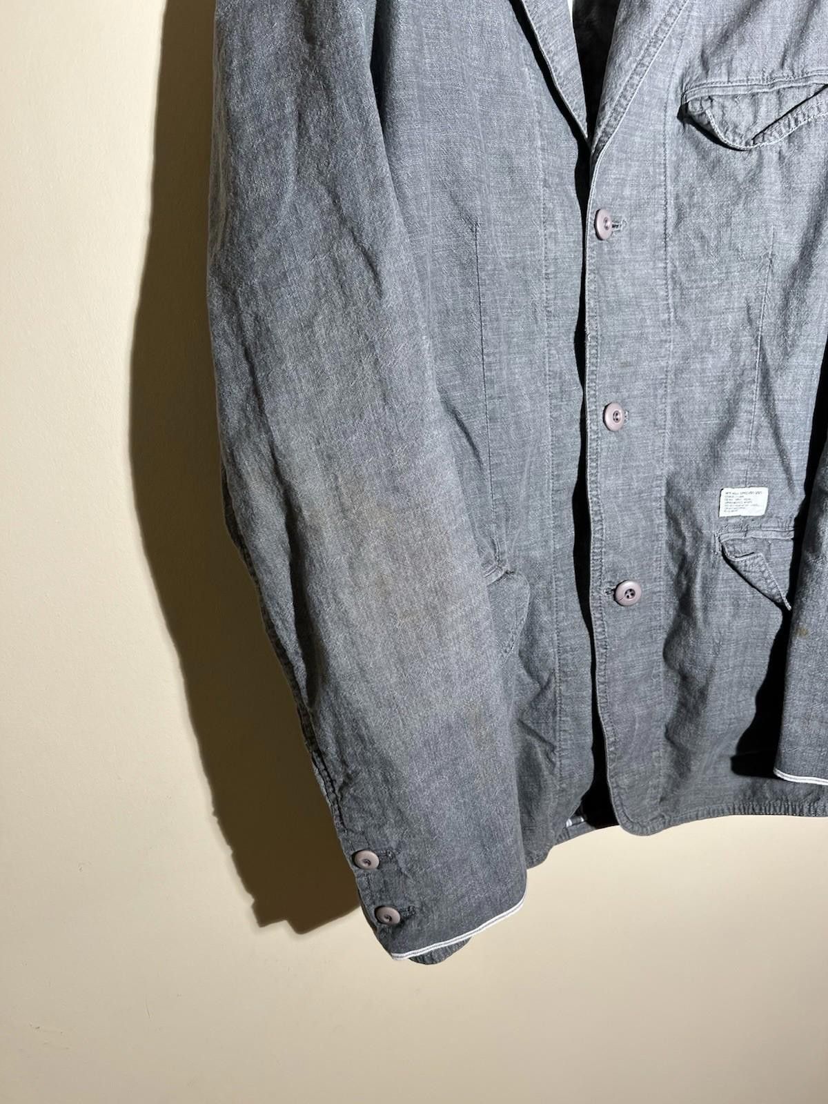 Wtaps Pre-Owned Wtaps Military Denim Blazer Jacket Navy M Size US M / EU 48-50 / 2 - 2 Thumbnail