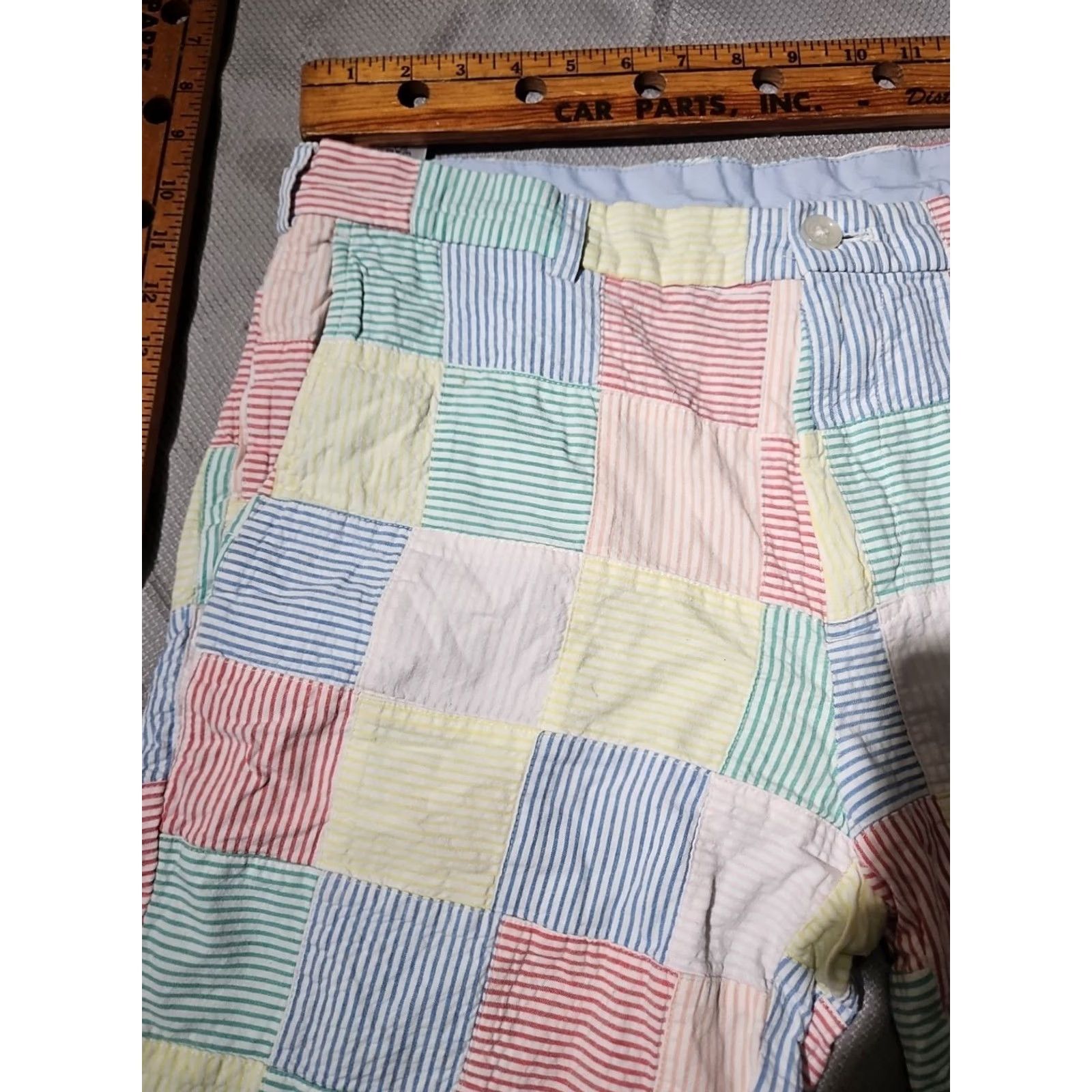 Brooks Brothers Brooks Brothers Shorts Mens 35 Multicolor Seersucker Preppy Patchwork Bermuda Pants Shorts Set? Size US 35 - 3 Thumbnail