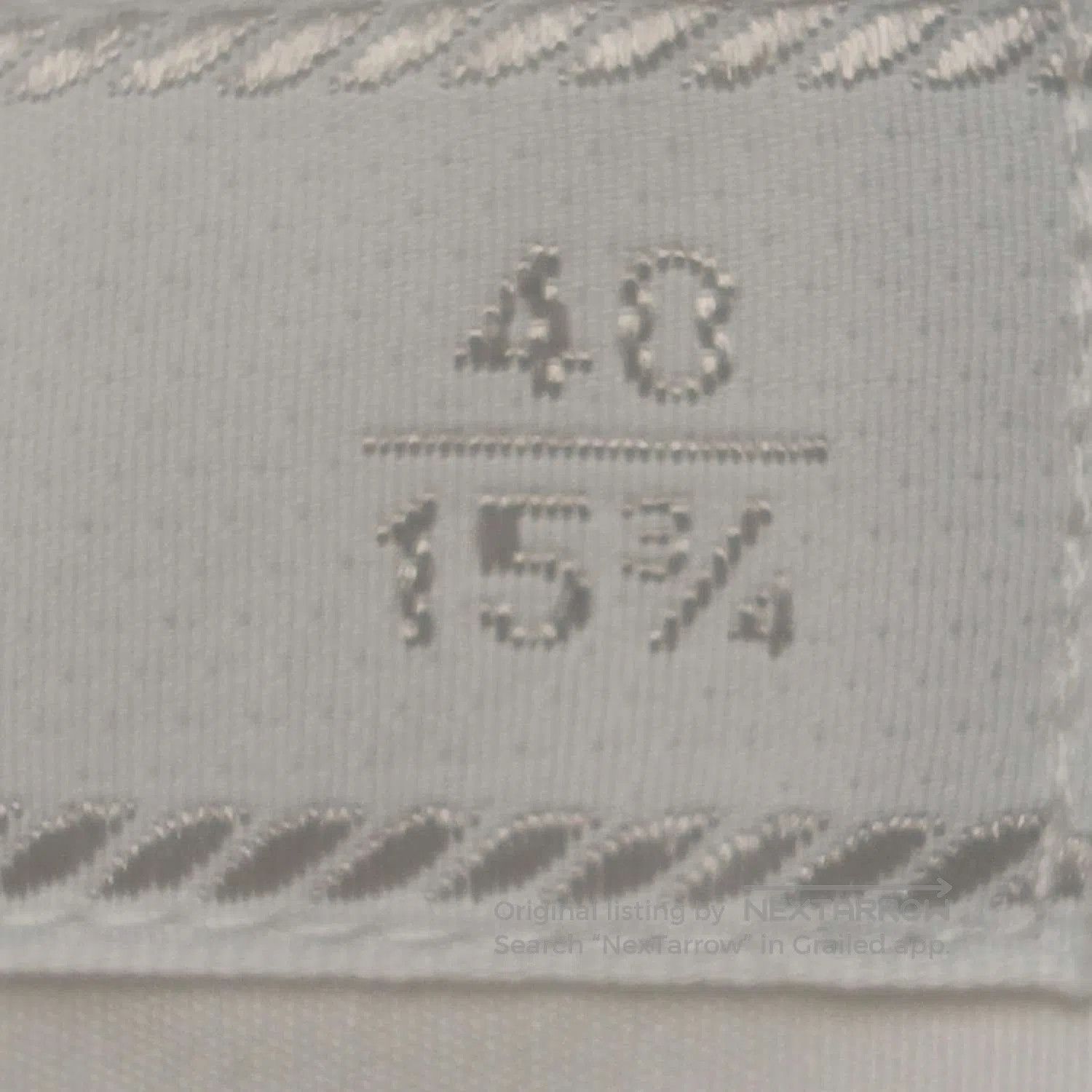 Prada Prada White Cotton Crystal Collar Button. Size US M / EU 48-50 / 2 - 5 Thumbnail