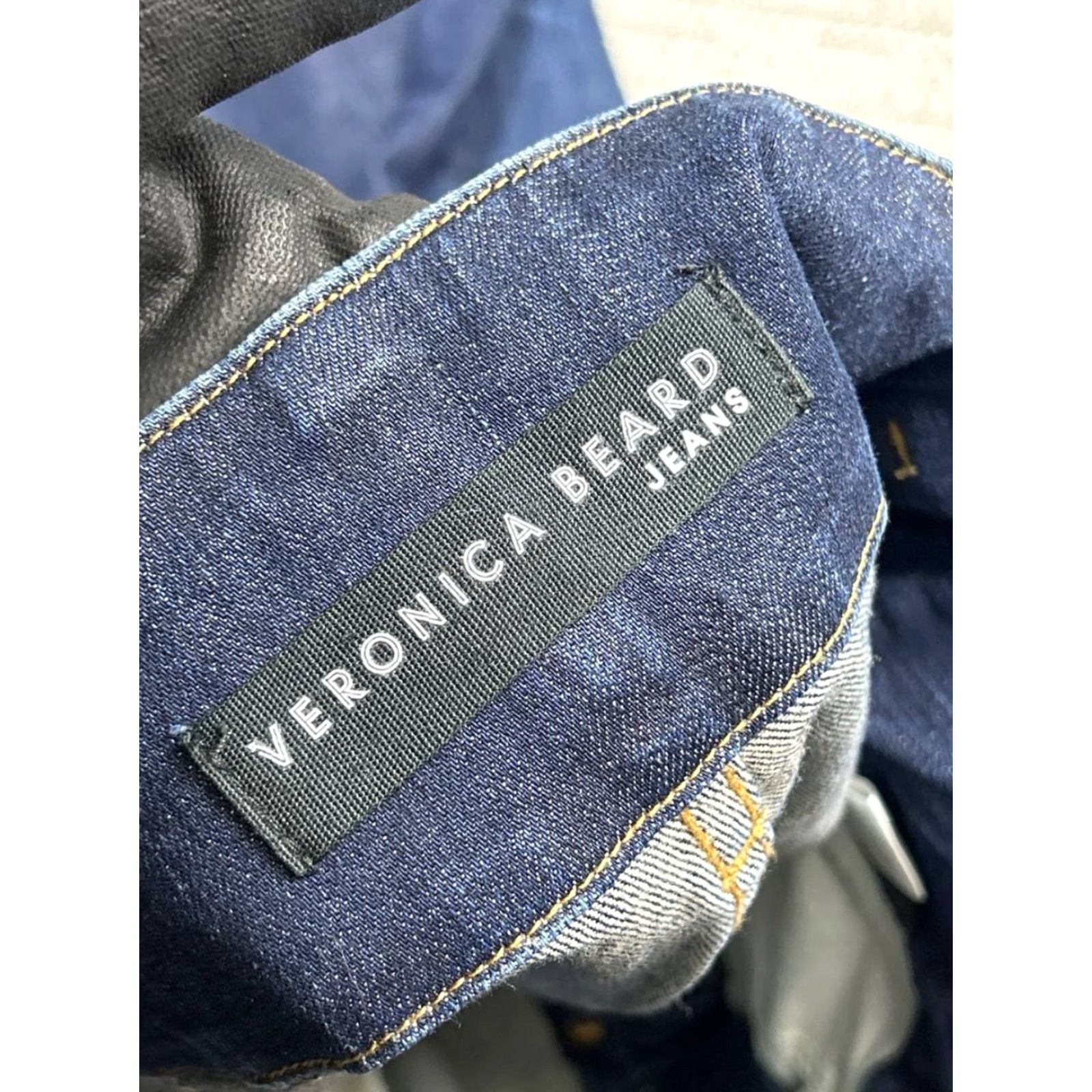 Veronica Beard VERONICA BEARD Rosanna 13 Corset Wide-Leg Denim Jeans Womens 27 Blue 27x26 Vintage No Size 4XL / US 24-26 - 7 Thumbnail