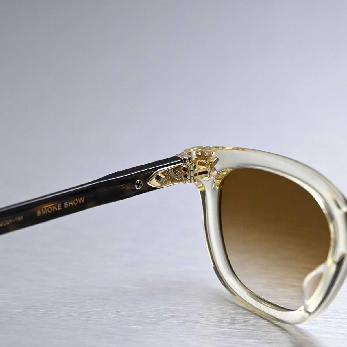 Chrome Hearts CHROME HEARTS SMOKE SHOW PALE ALE - DARK TOTOISESUNGLASSES Size ONE SIZE - 8 Thumbnail