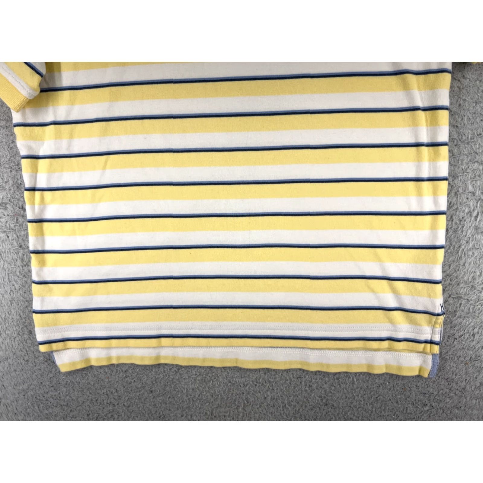 Tommy Hilfiger Tommy Hilfiger Polo Shirt Men Medium Yellow Stripe Cotton Knit Short Sleeve Size US M / EU 48-50 / 2 - 5 Thumbnail