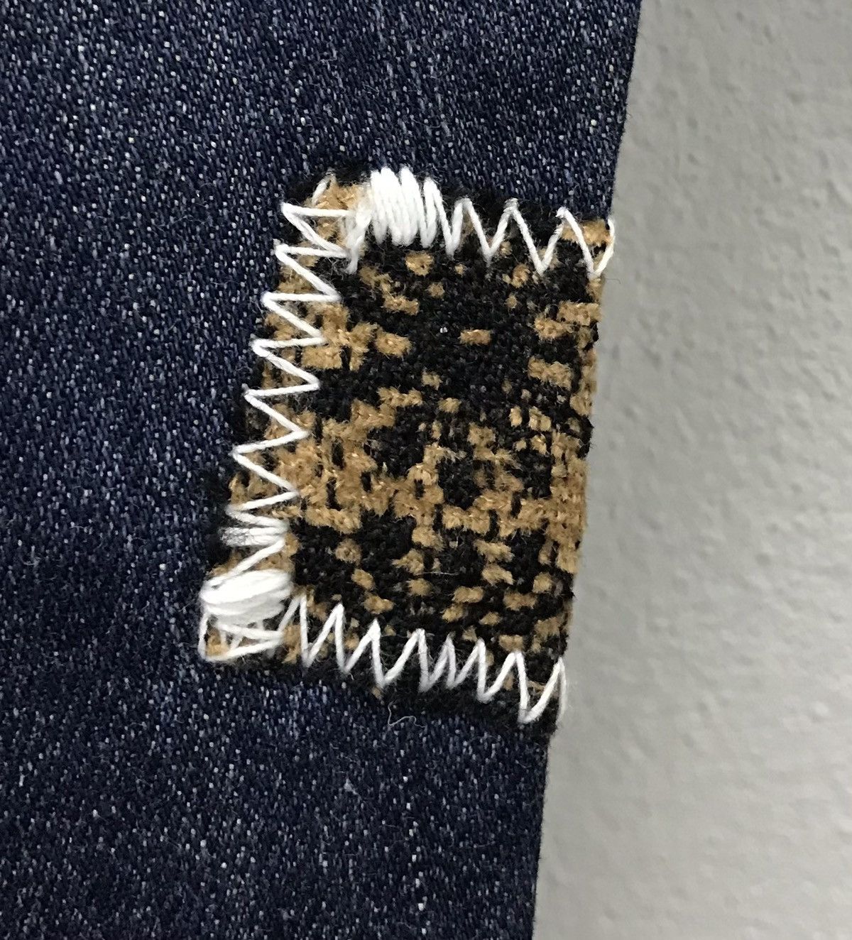 Uniqlo × Vintage Japanese Brand Uniqlo Selvedge Patchwork Denim Jeans Size US 31 - 14 Thumbnail