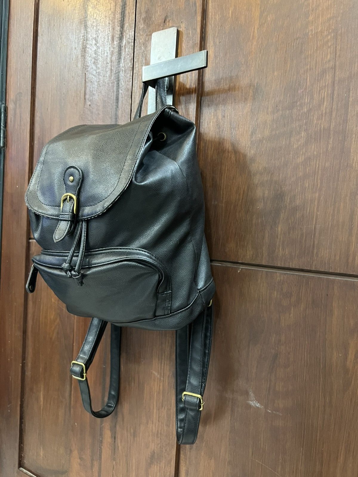 Yohji Yamamoto Earth Japanese Brand Leather Backpack Size ONE SIZE - 1 Thumbnail