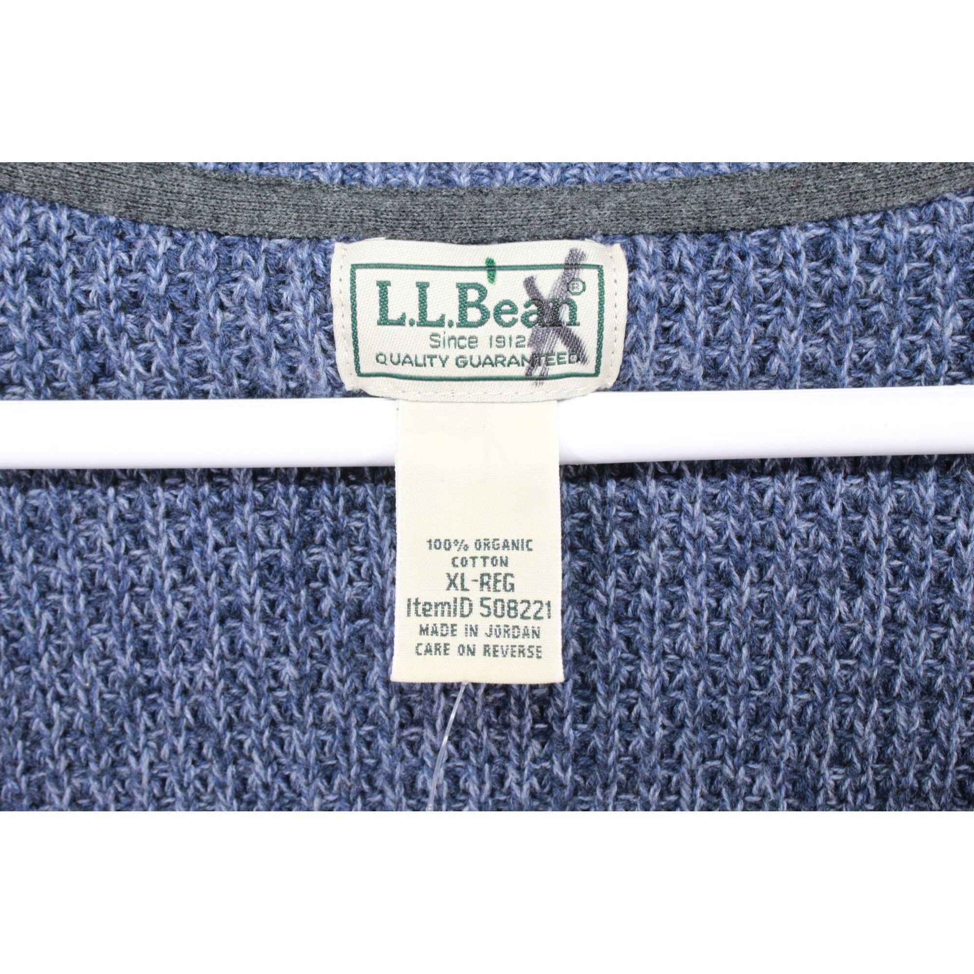 L.L. Bean × Vintage LL Bean Men's Organic Waffle Sweater Full Zip Vintage Size US XL / EU 56 / 4 - 7 Thumbnail