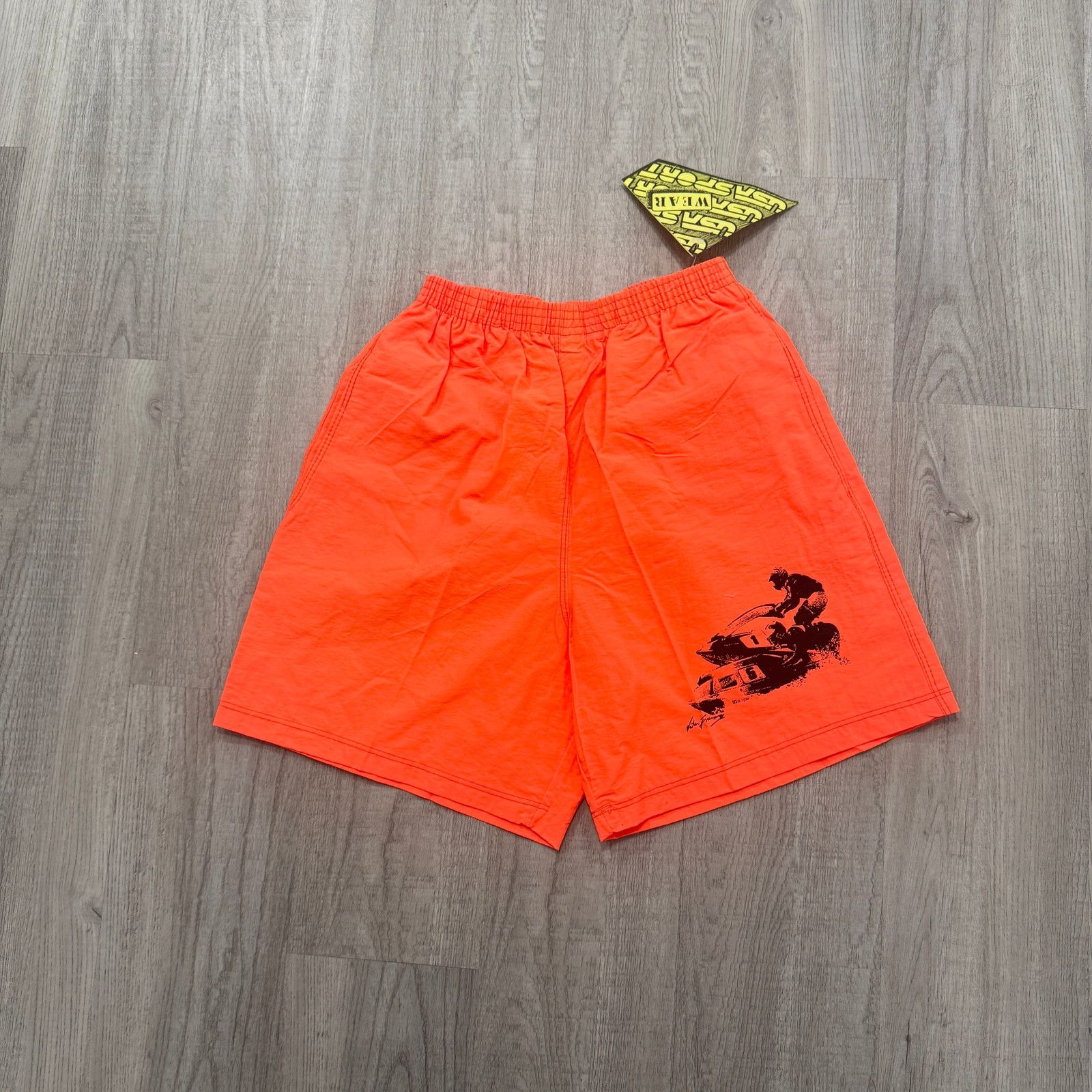 Vintage NEW Vintage USA Sport Surf Shorts Men Small Orange 80s Size US 26 / EU 42 - 1 Thumbnail