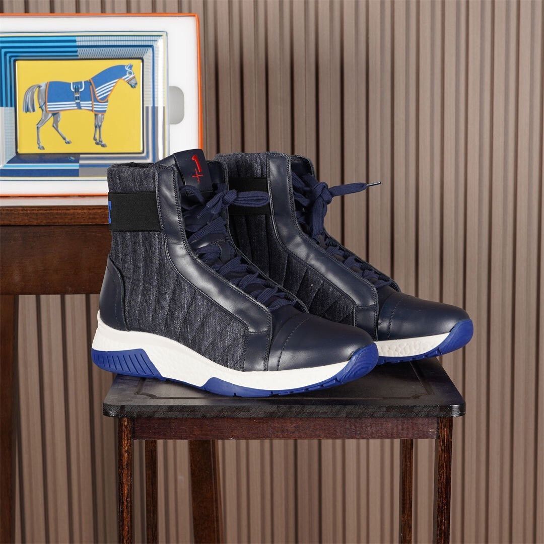 Kiton Kiton KNT Series Casual High-Top Sneakers Size US 6 / EU 39 - 1 Thumbnail