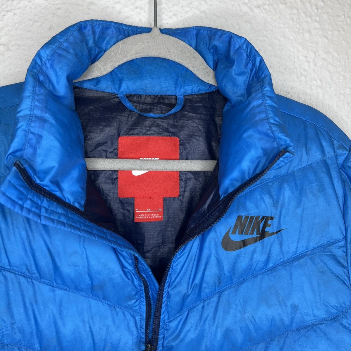 Nike Nike Tech Fleece Puffer Down Jacket Blue Log Rare Y2K Drill Size US M / EU 48-50 / 2 - 4 Thumbnail