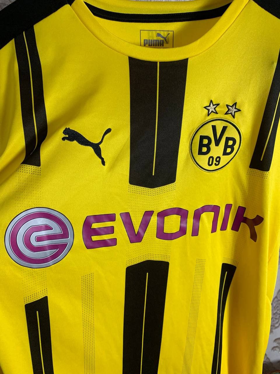 Puma Vintage Puma FC Borussia Dortmund Germany Soccer Jersey Size US XL / EU 56 / 4 - 3 Thumbnail