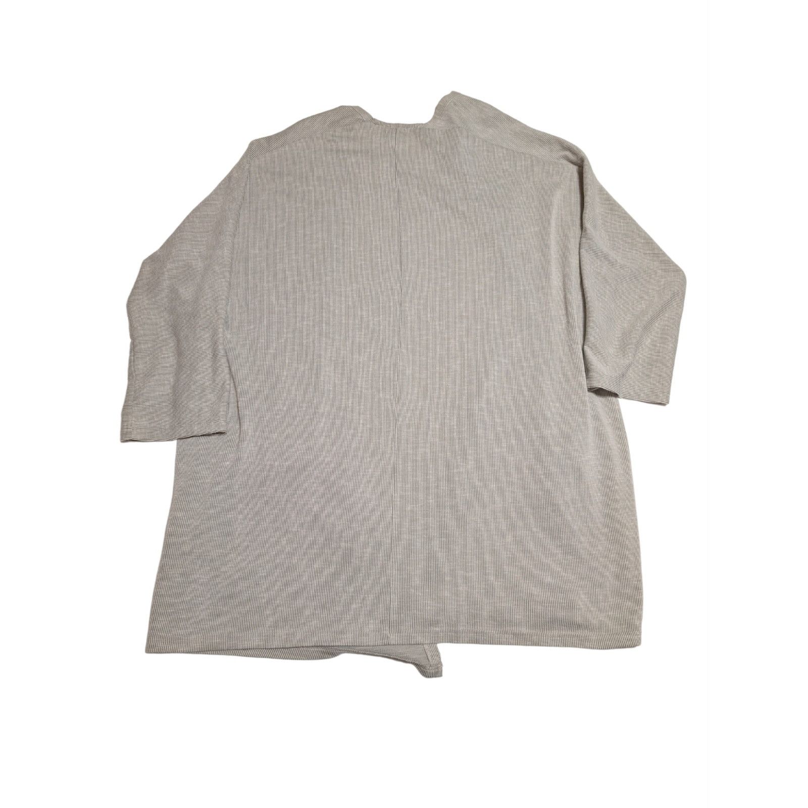 Unknown London DONNI Gray Open Front Ribbed Cardigan OS Sweater USED Size ONE SIZE - 6 Thumbnail