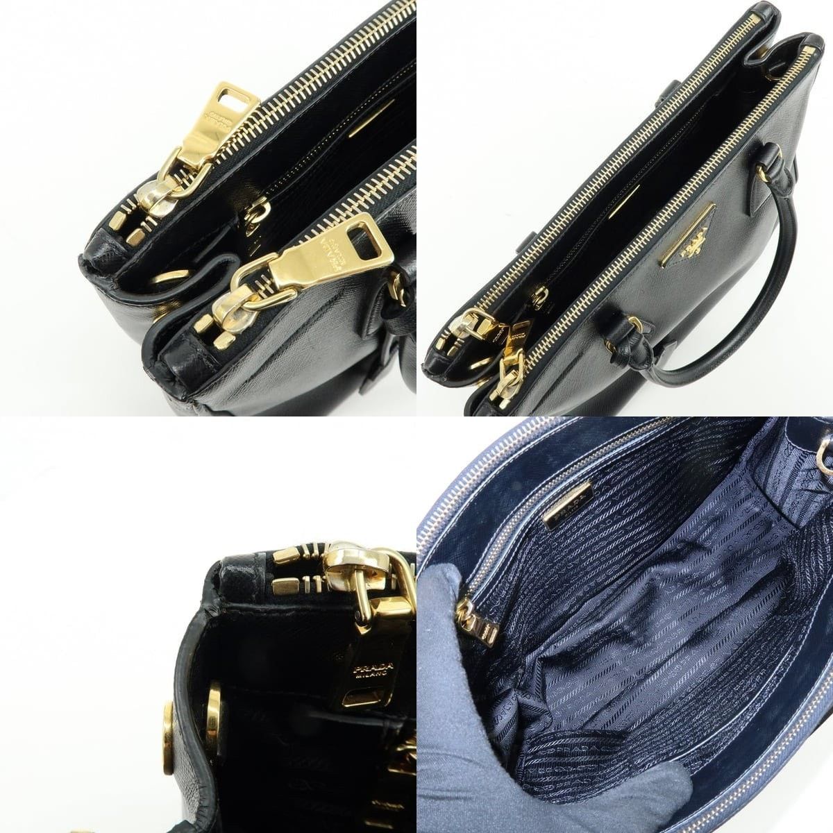Prada Prada Galleria Saffiano Tote Black Size ONE SIZE - 7 Thumbnail