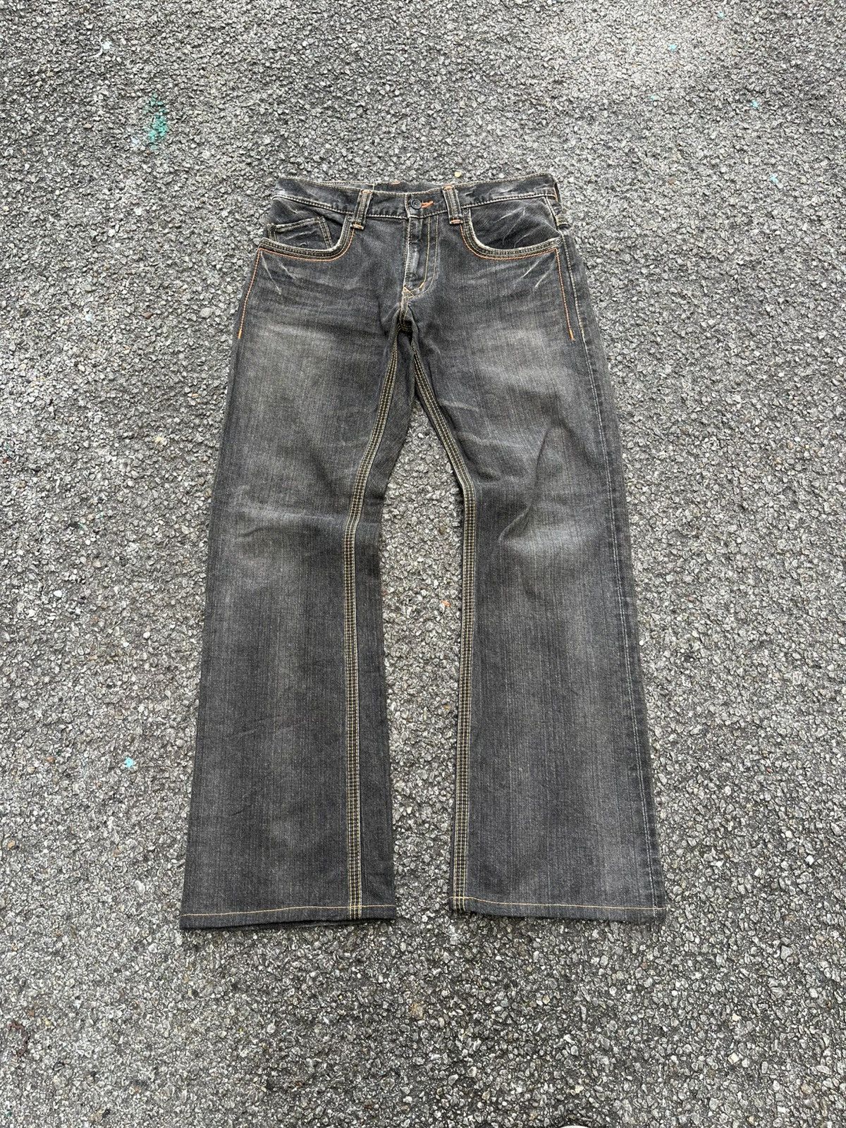 Hysteric Glamour Flared Edwin XV-S Buckleback Vintage Faded Denim Rusty Jeans Size US 30 / EU 46 - 1 Thumbnail