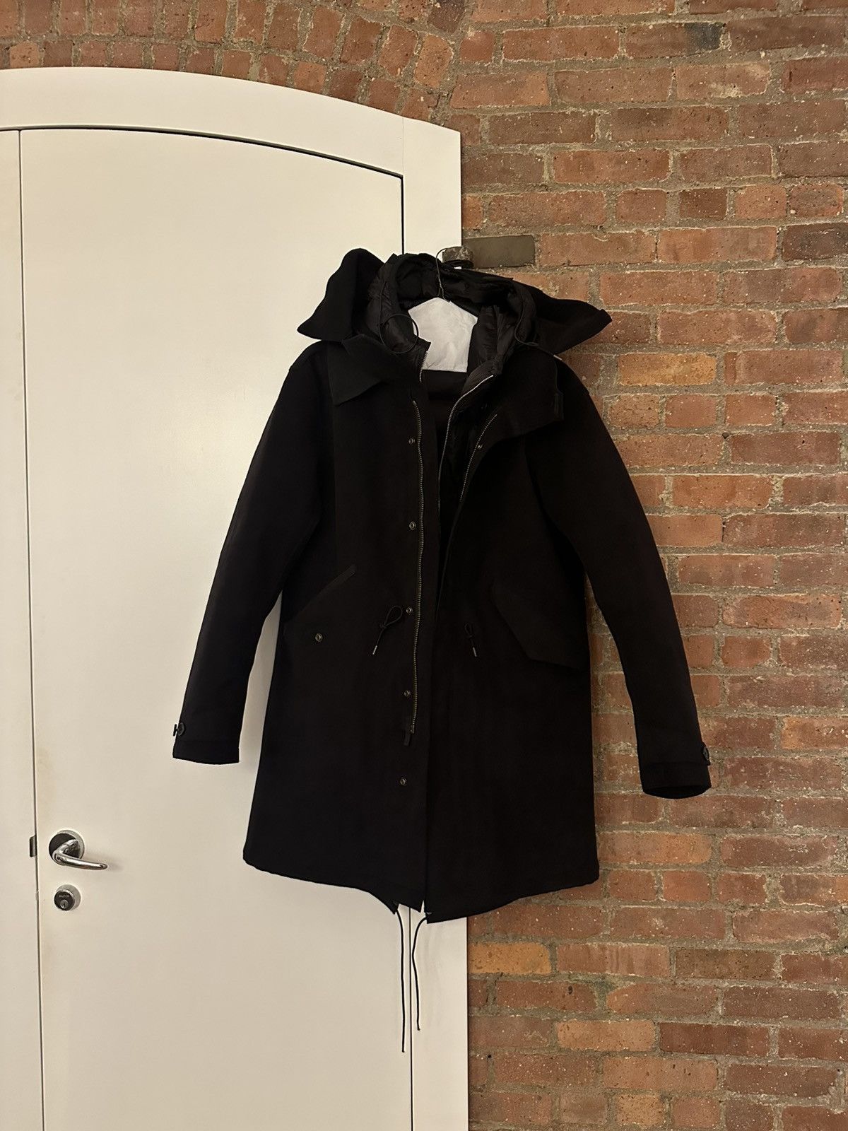 Ten C Ten C Suede Parka with Liner Black Size US L / EU 52-54 / 3 - 1 Thumbnail